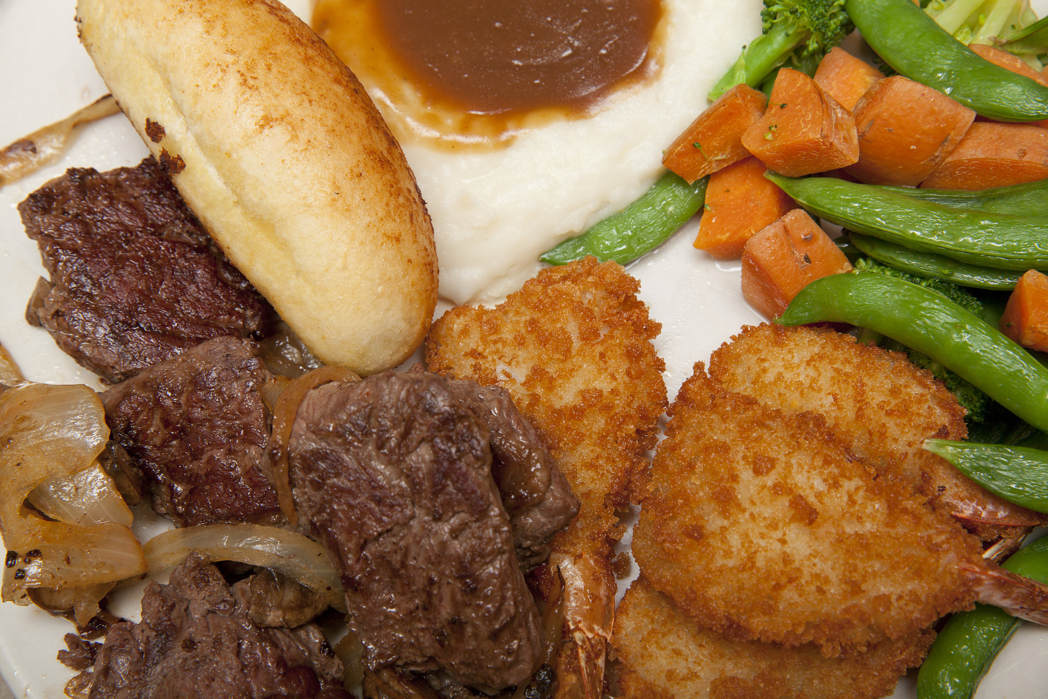 steak medallions and shrimp