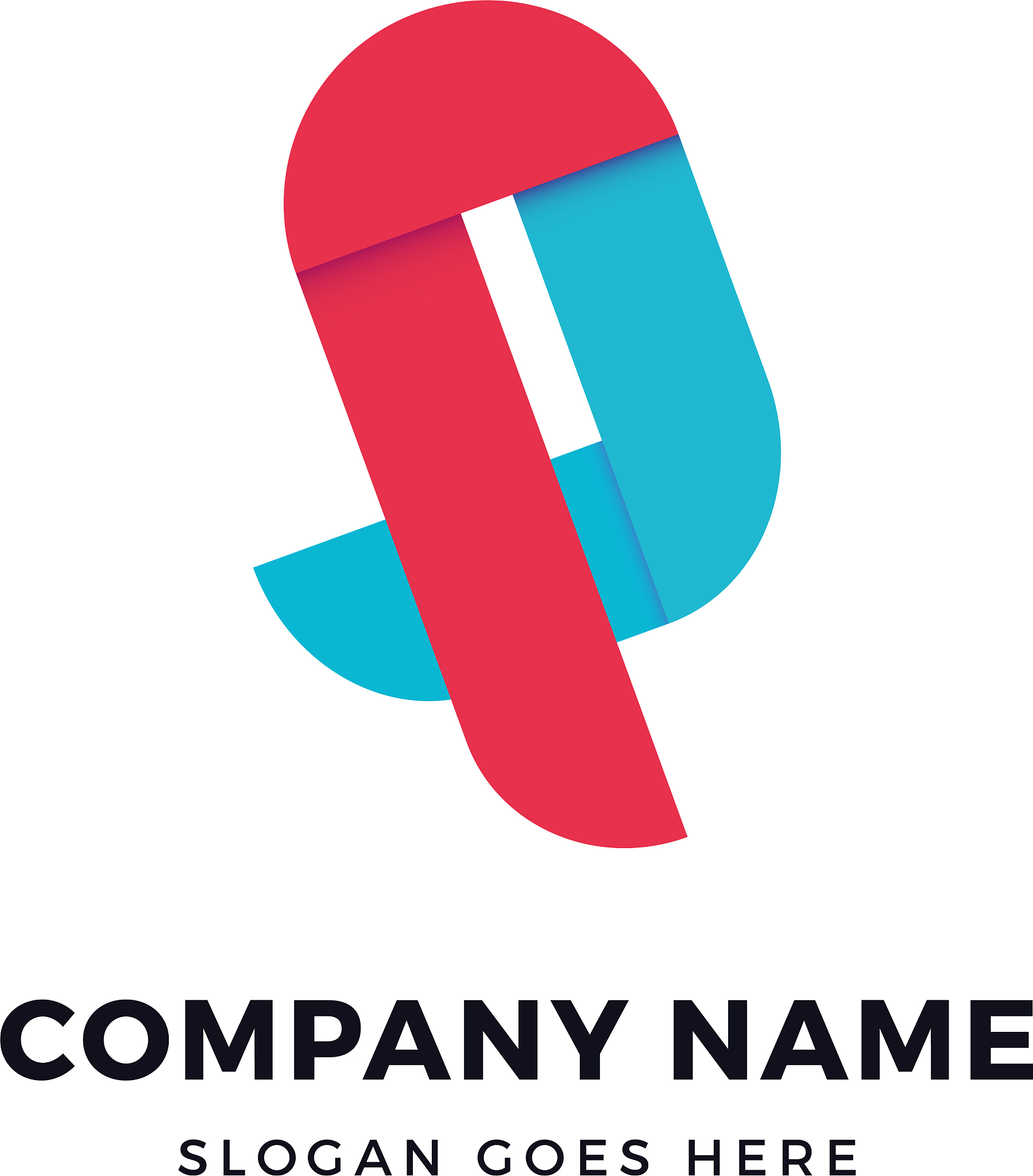 p letter logo icon design template abstract