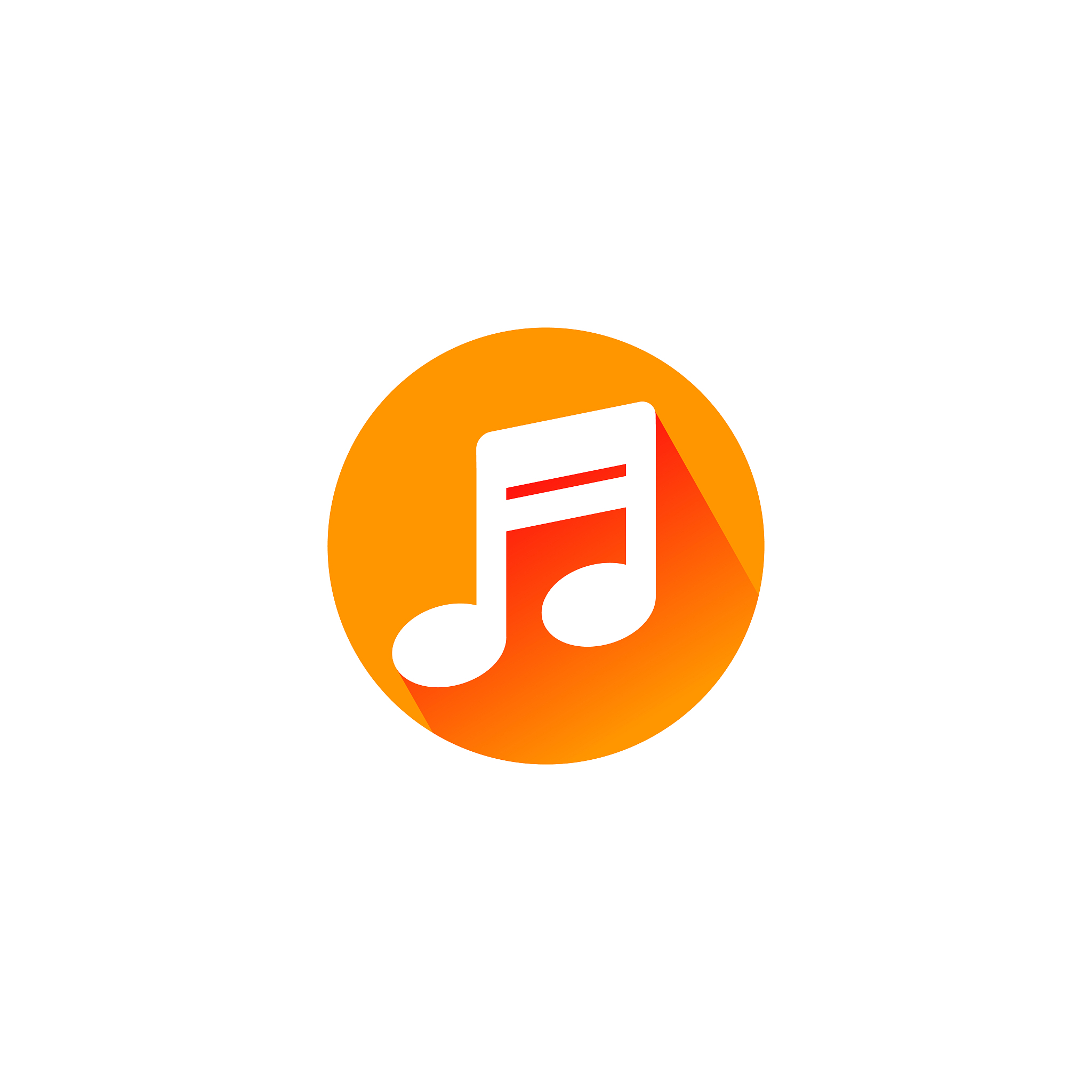flat music note icon design. music note symbol design