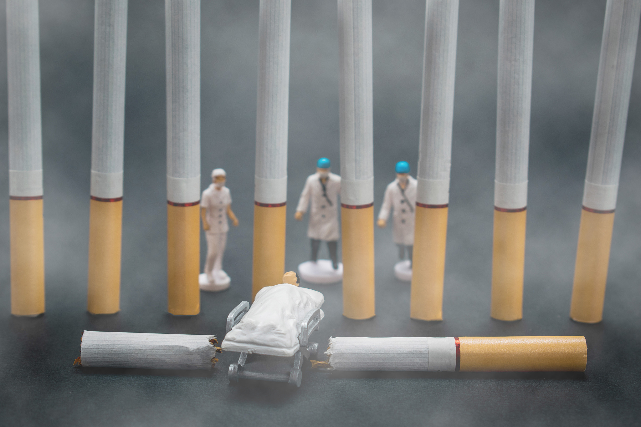 烟抽一半灭了代表什么