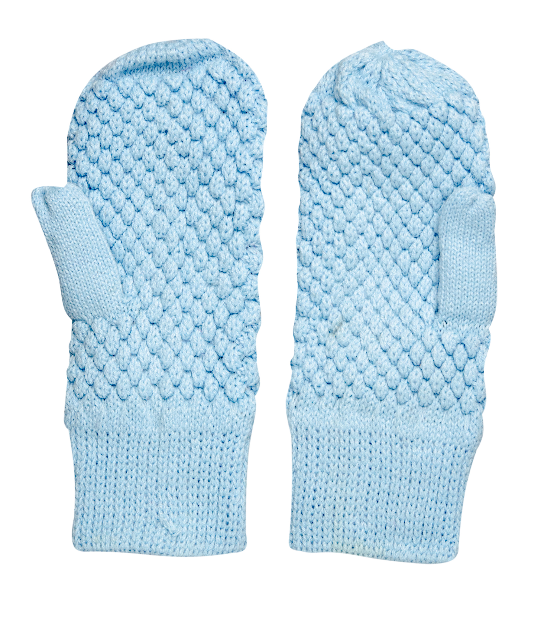 mitten isolated on white background. knitted mittens. mittens to