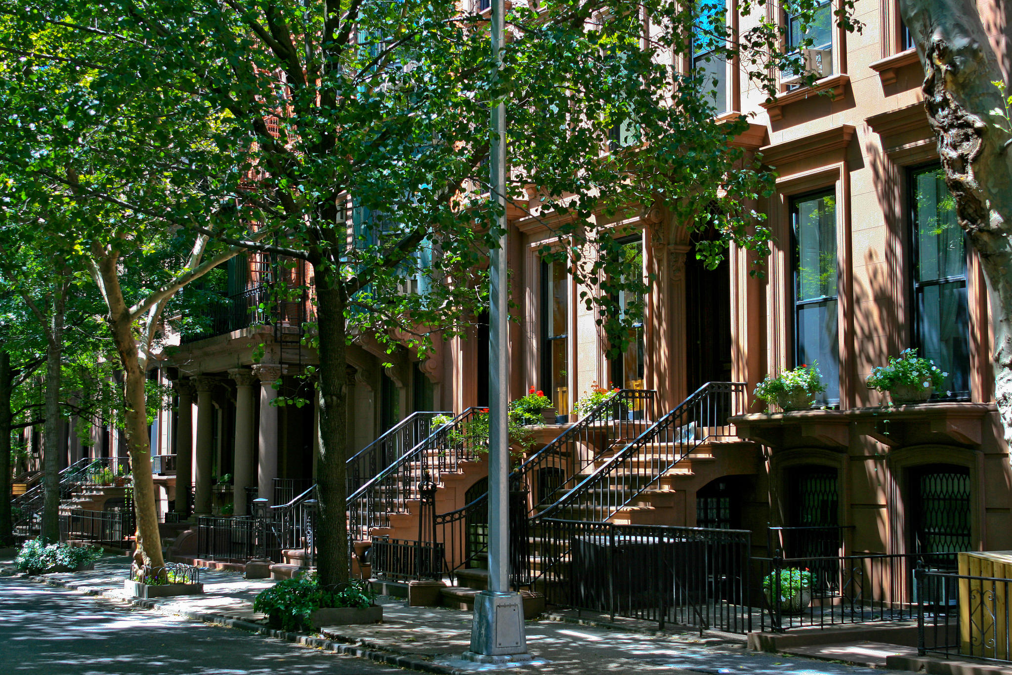 new york rowhouses, brooklyn heights.