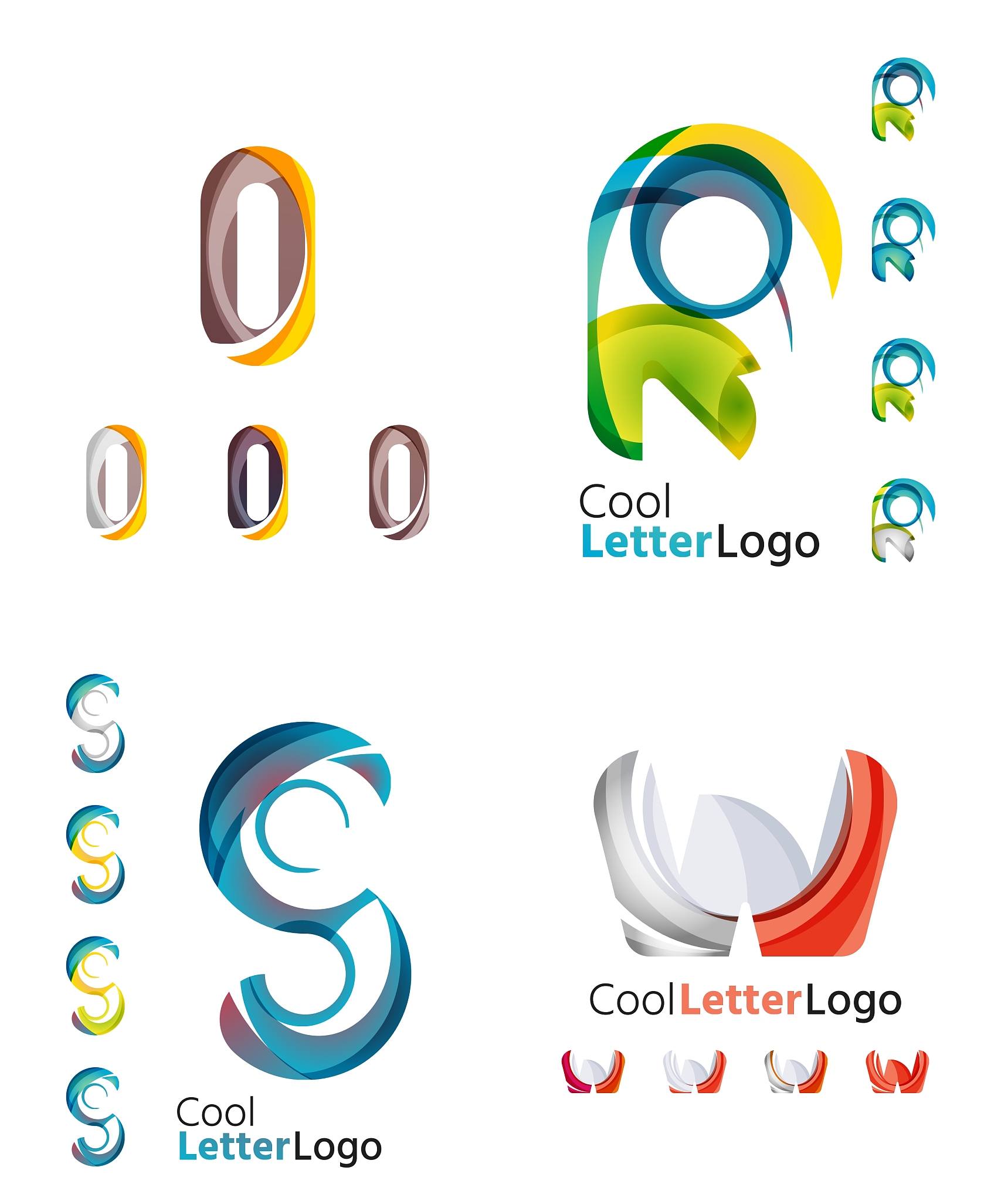 letter business emblem collection
