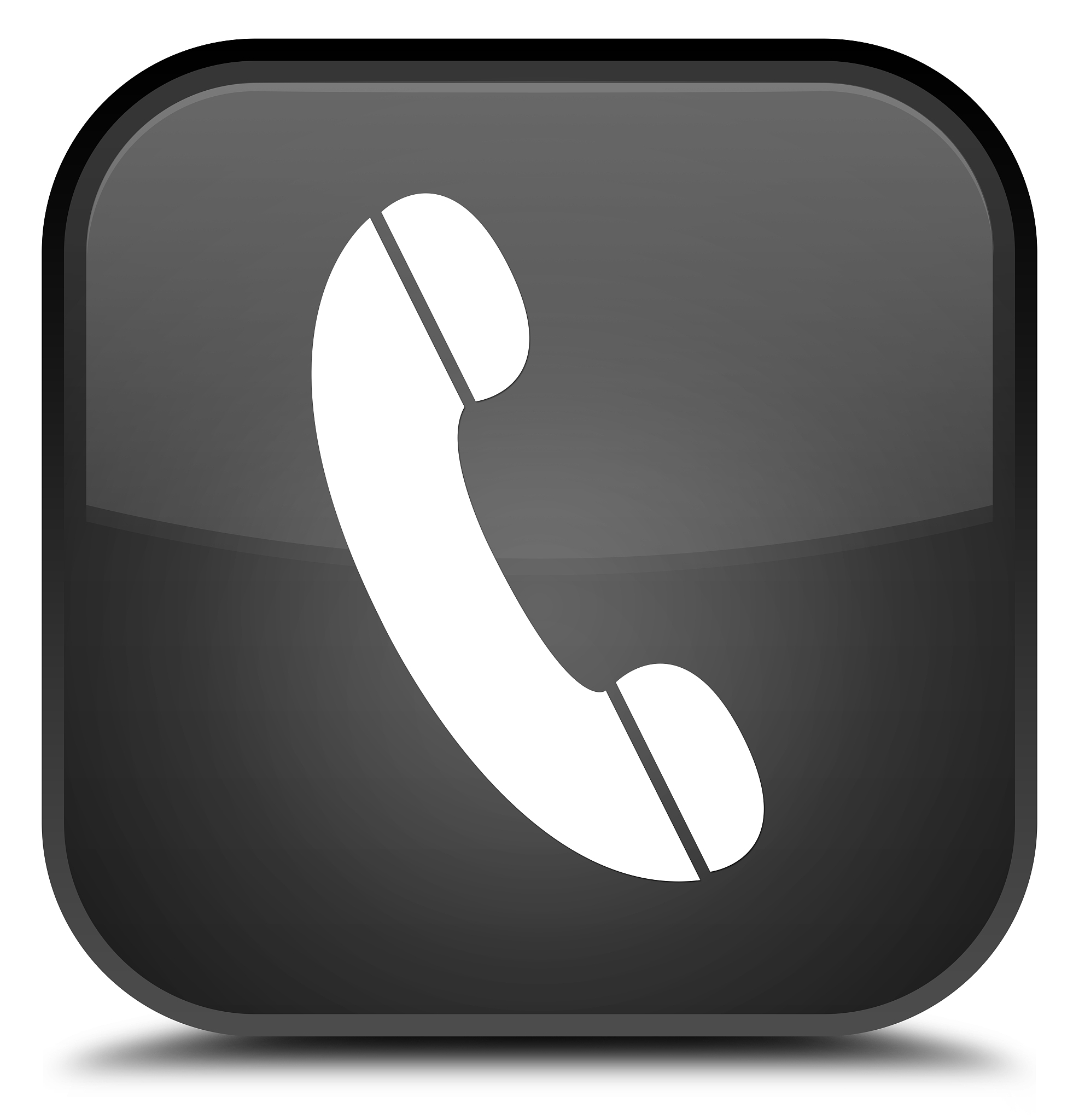 phone icon special black square button