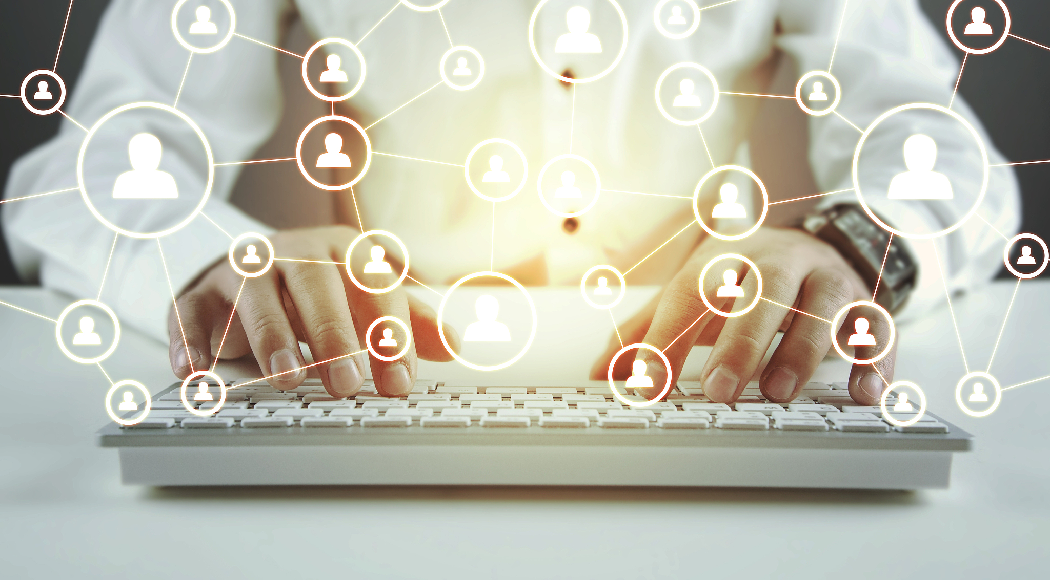 business connection and social network.