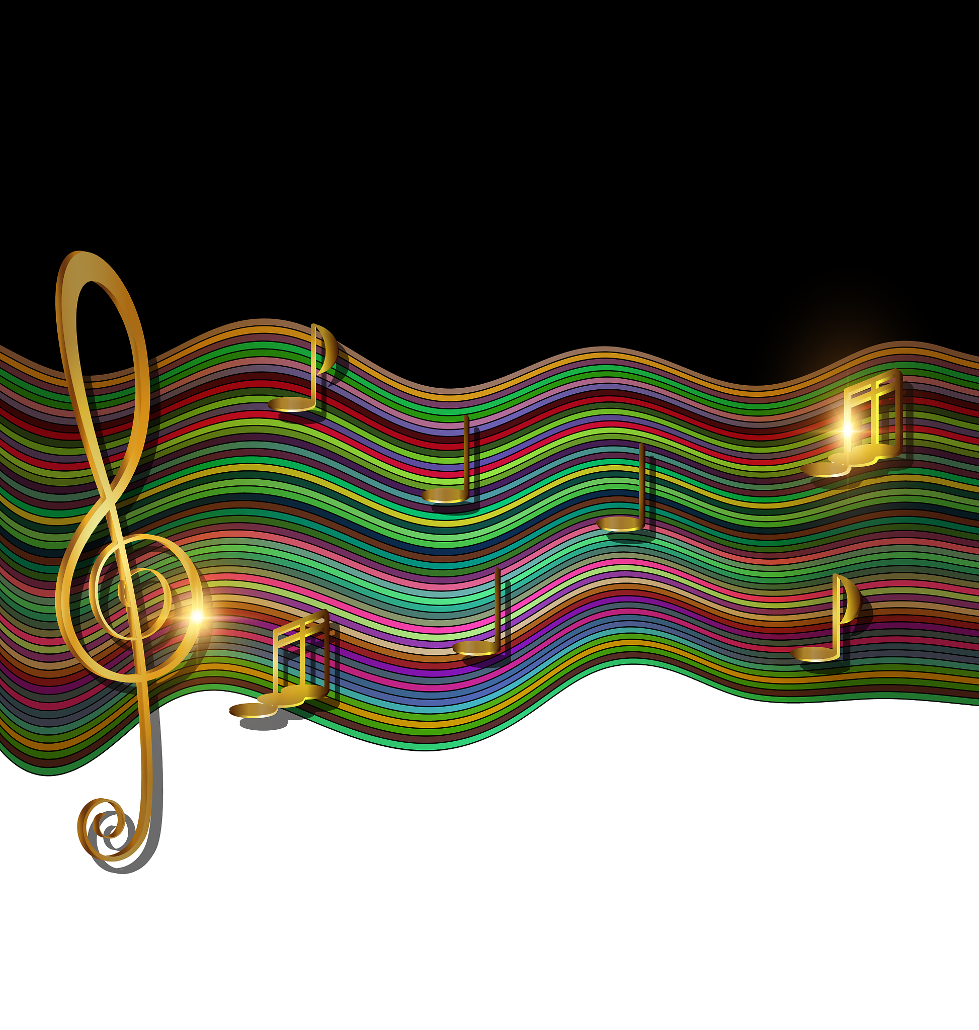 color patterned image of music