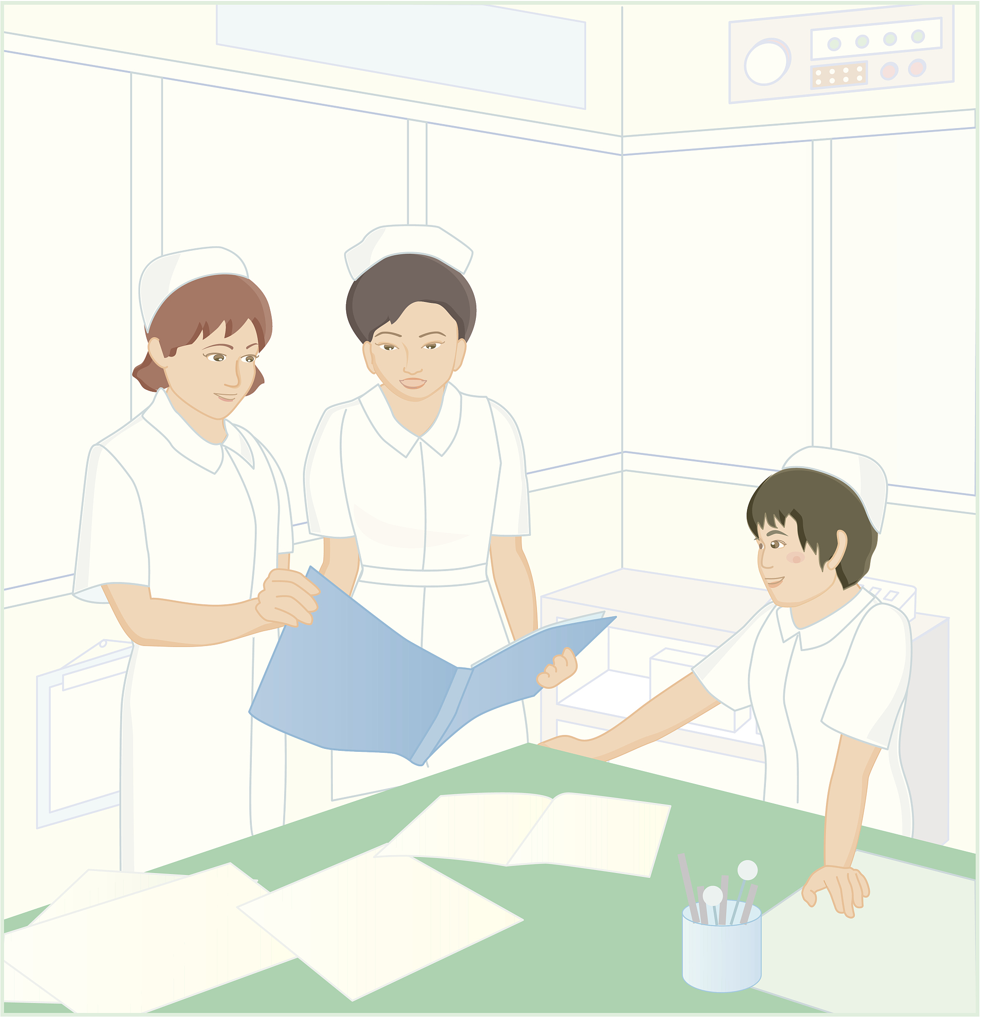 情景模拟要求：要加入6位角色三位主要三位次要角色主要角色表达字数大于等于150字次要角色表达字数大于等于100字每个角色都要按照以下要求进行有条理的语言顺序进行运用倾听、鼓励、反馈、提问等技巧、也包括表情、手势、体态符合社会情况获得病人及家属认可。情景：你正在抢救一危重病人无法脱身你主管的一病人家属告诉你病人感到胸口不适、难受。你如何应对？