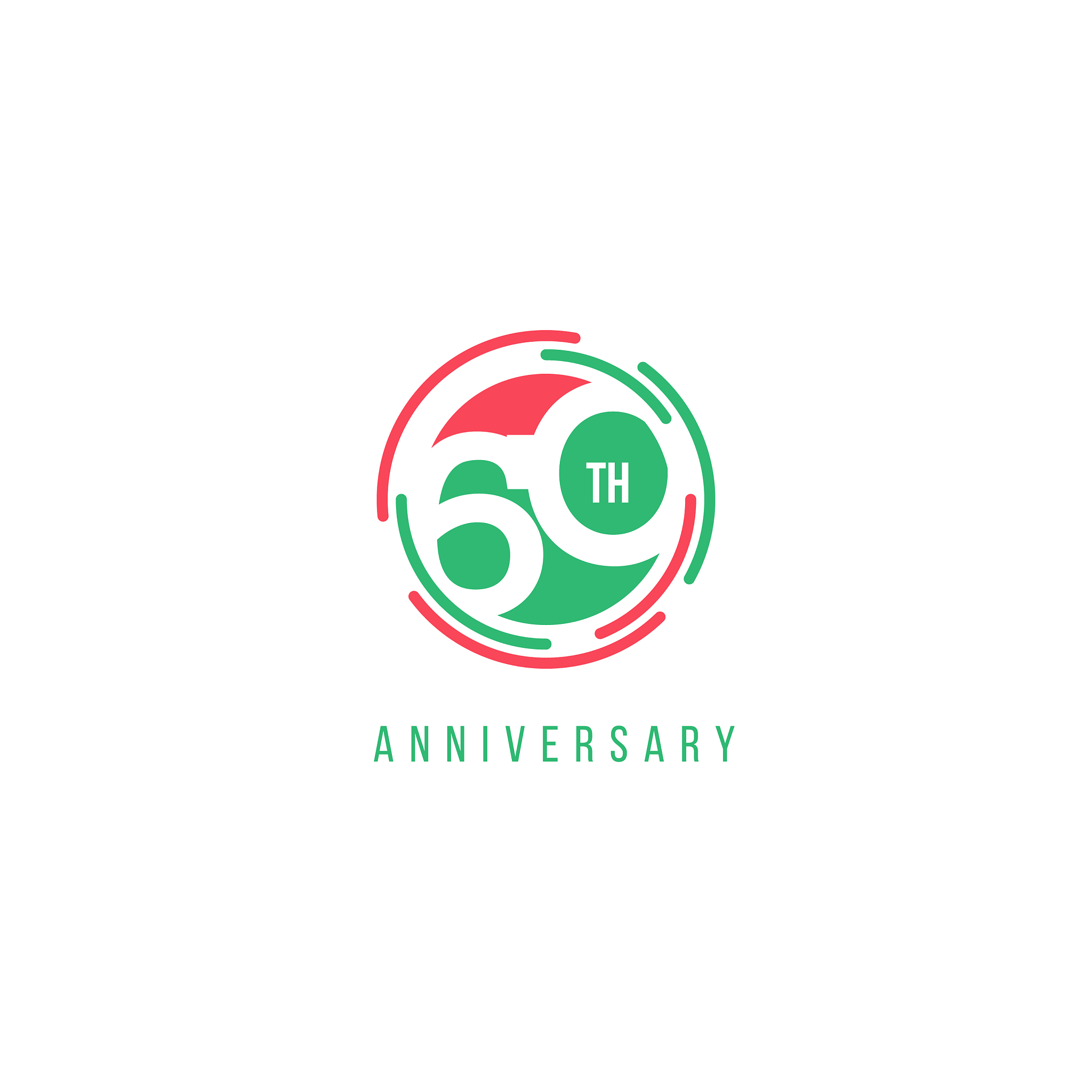 60 year anniversary template design