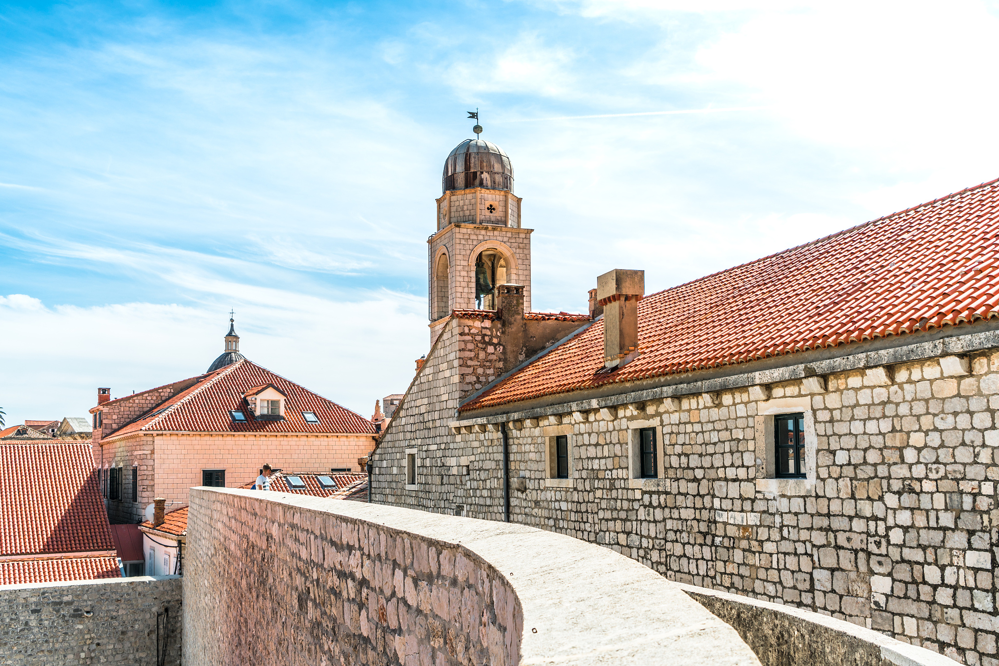 details of dubrovnik's buildings