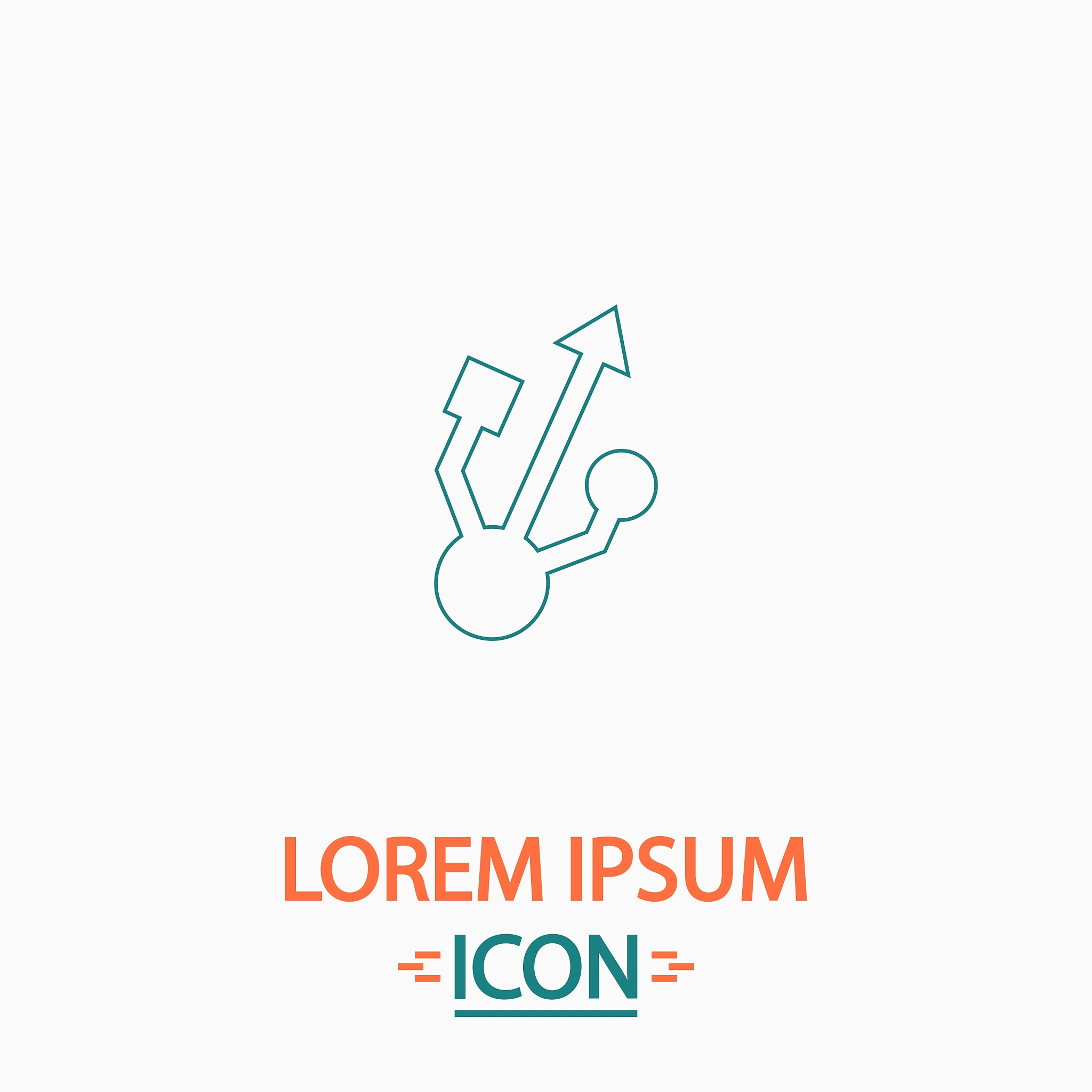 usb computer symbol
