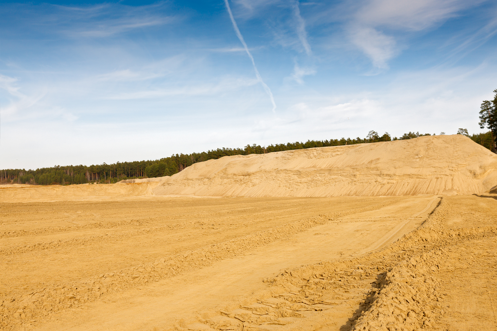 quarry for sand mining