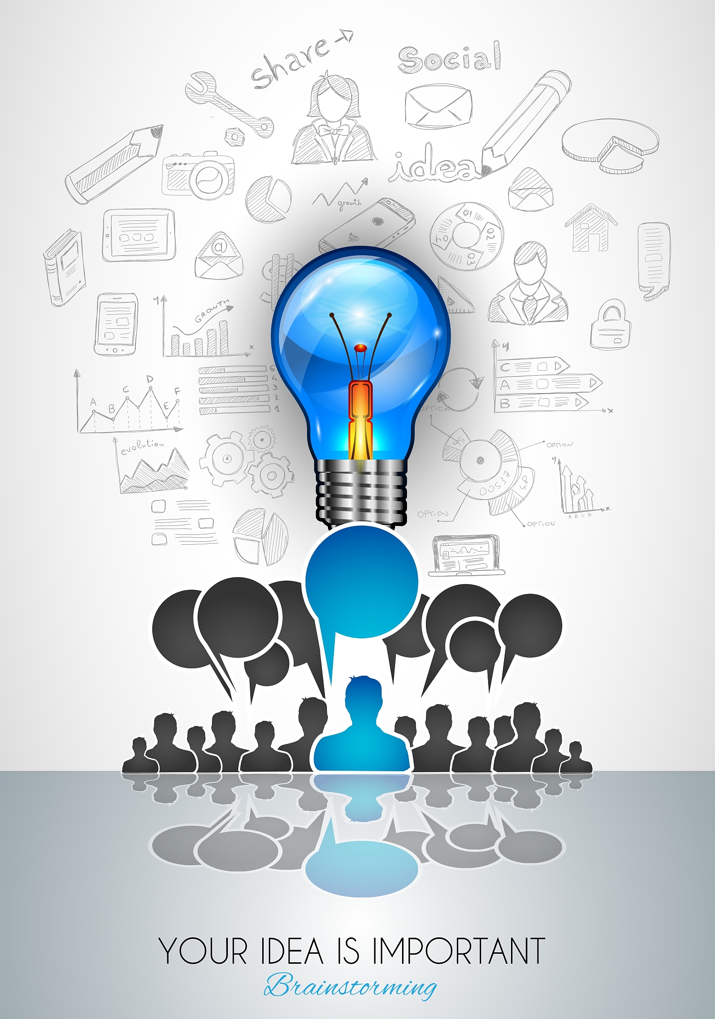 infographic layout for brainstorming concept