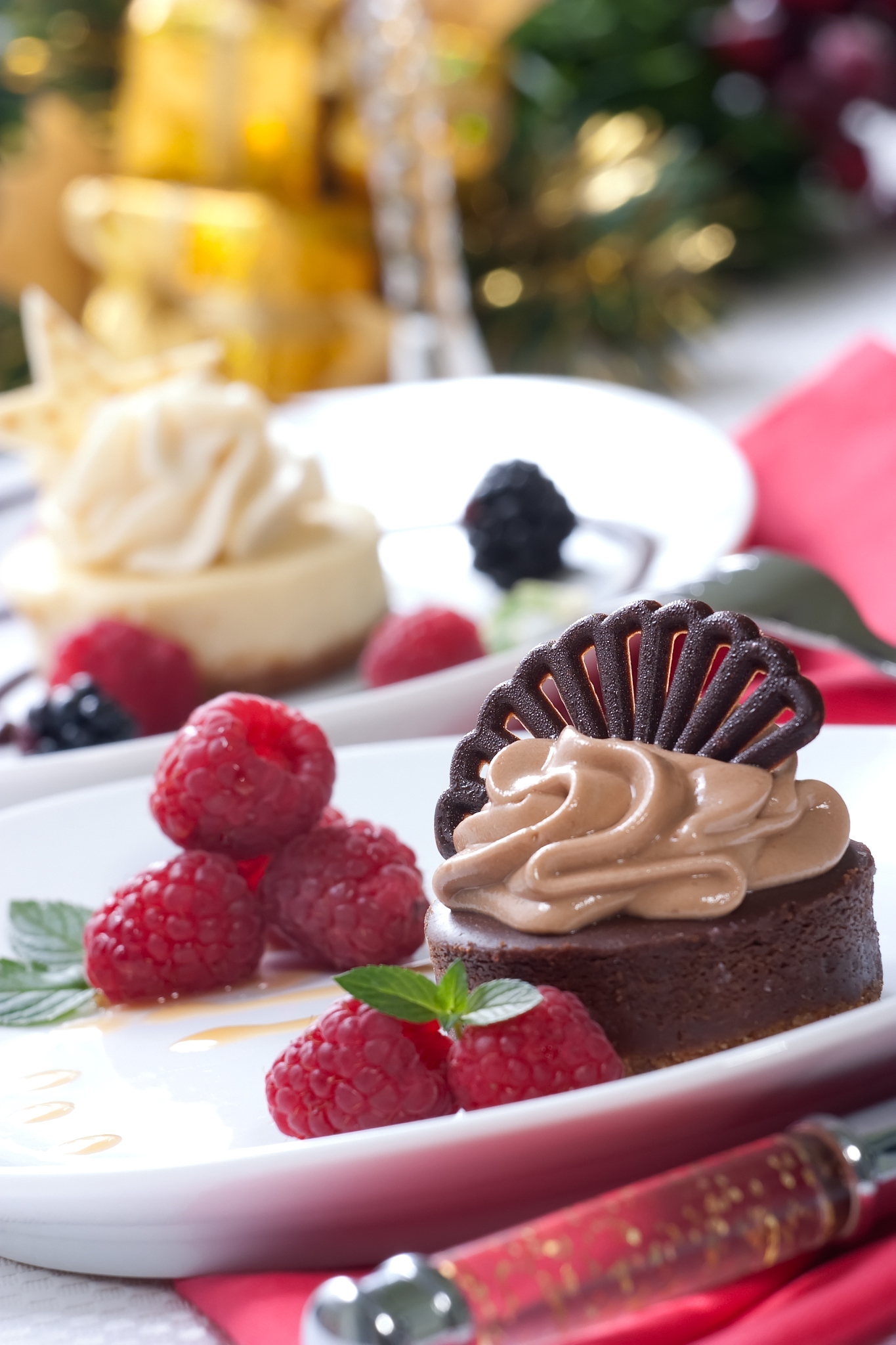 chocolate cheesecake