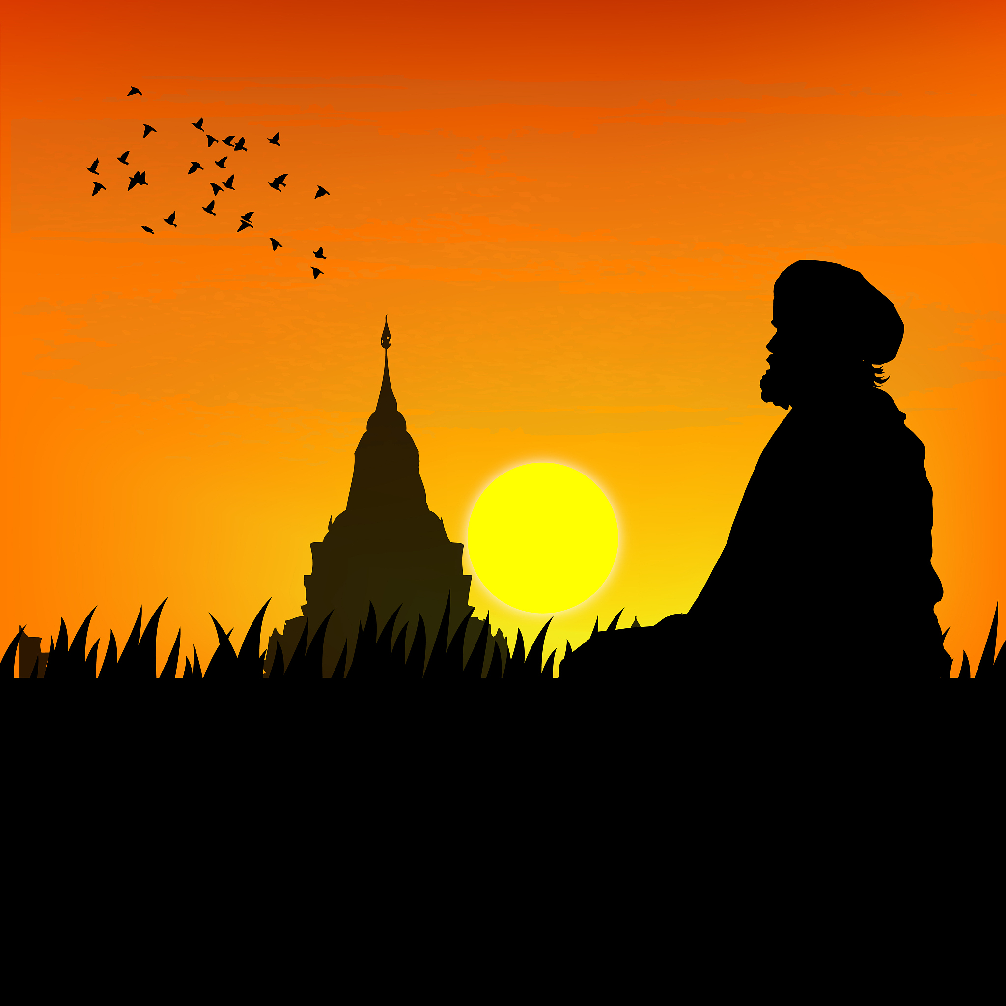 Sunset on the Ancient Plain: A Moment of Beauty and Melancholy