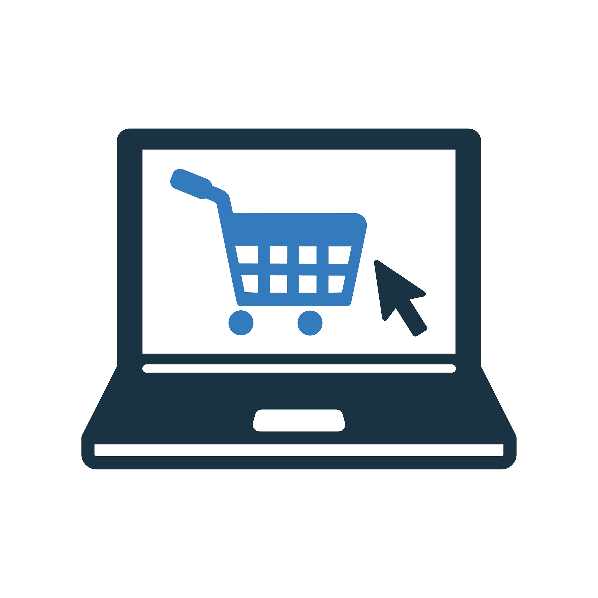 online shopping icon, ecommerce buying