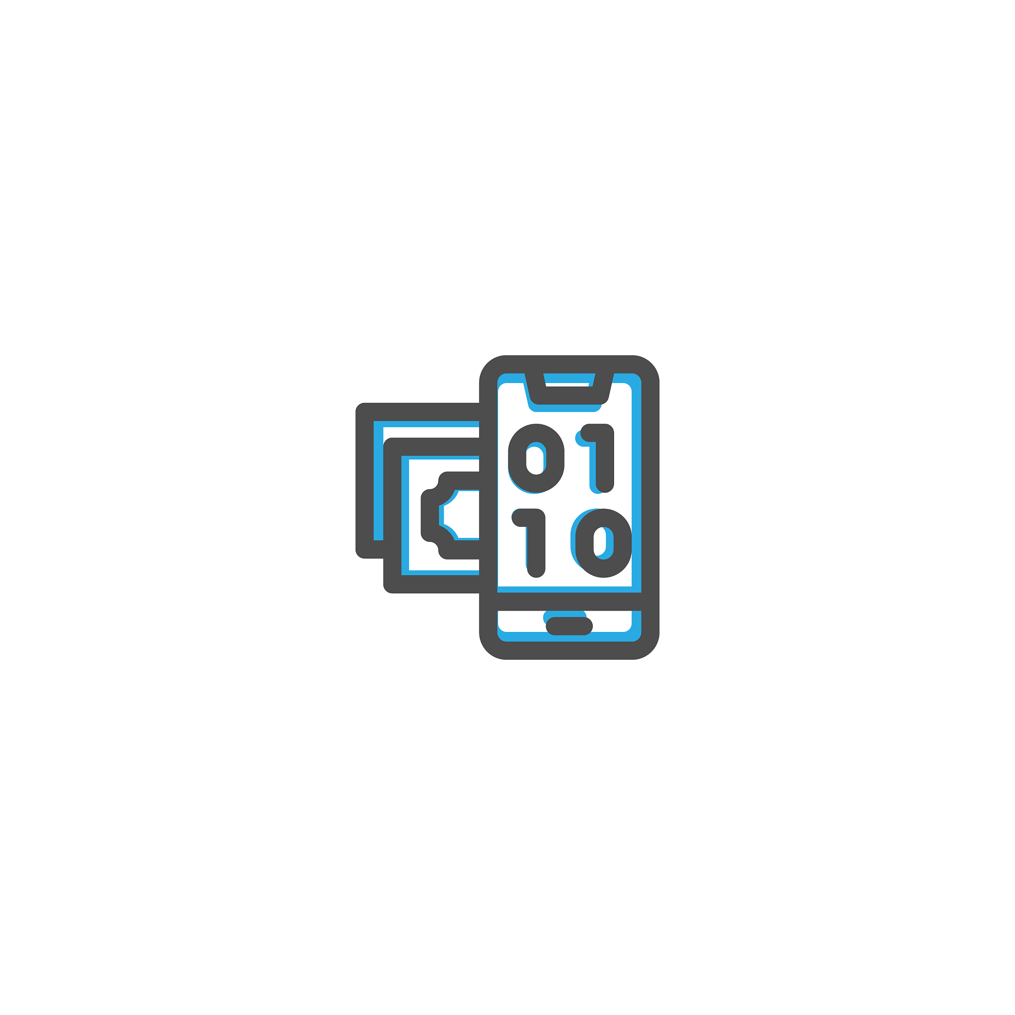 digital icon line design e commerce icon