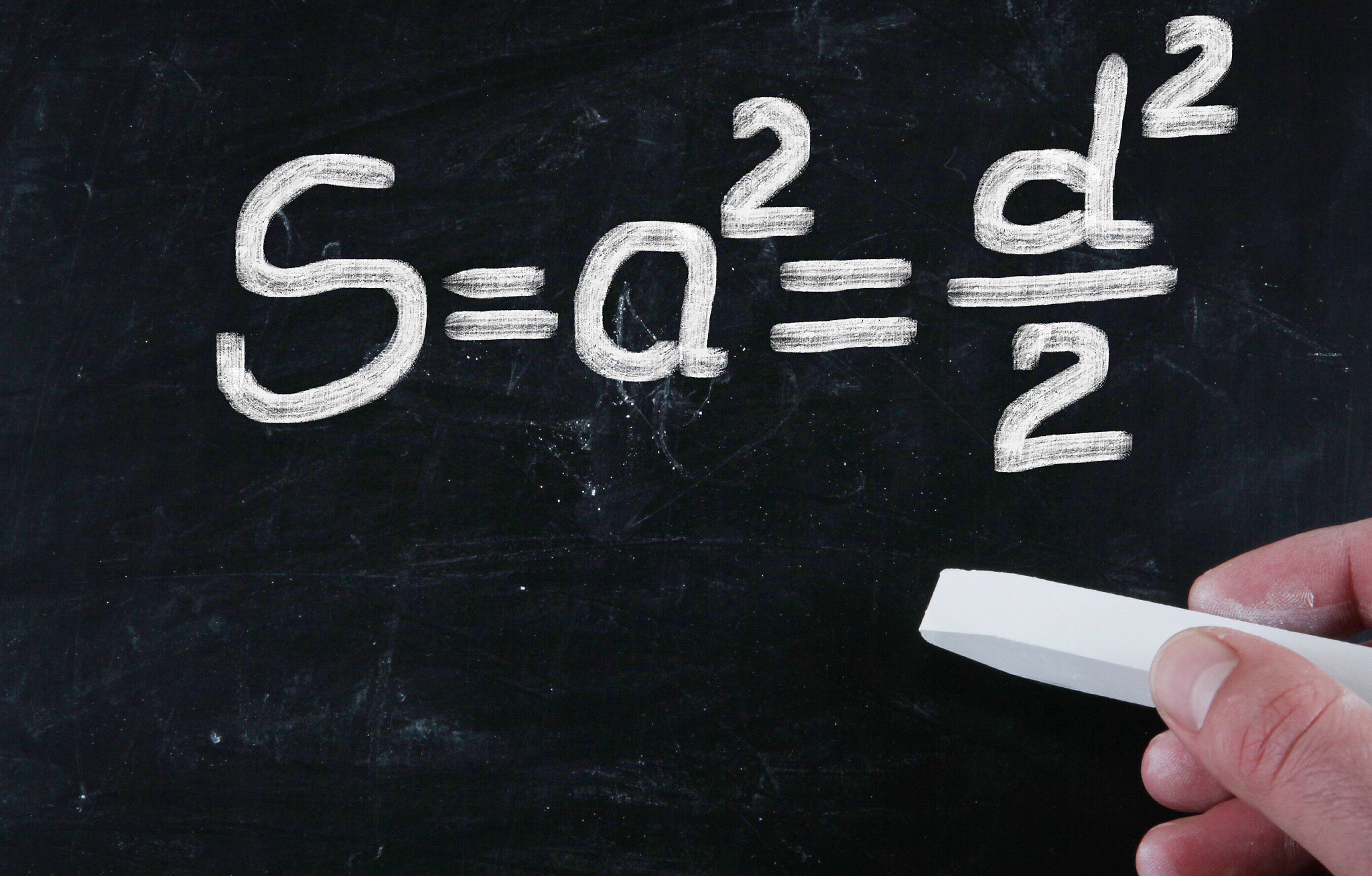 chemical formula on blackboard