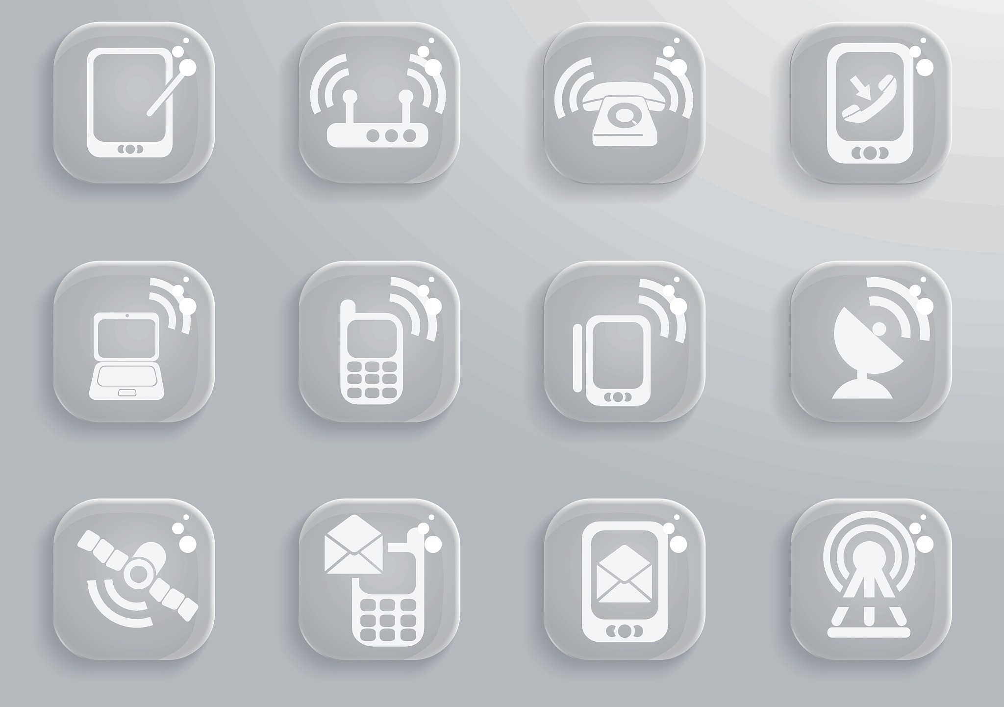 mobile icon set