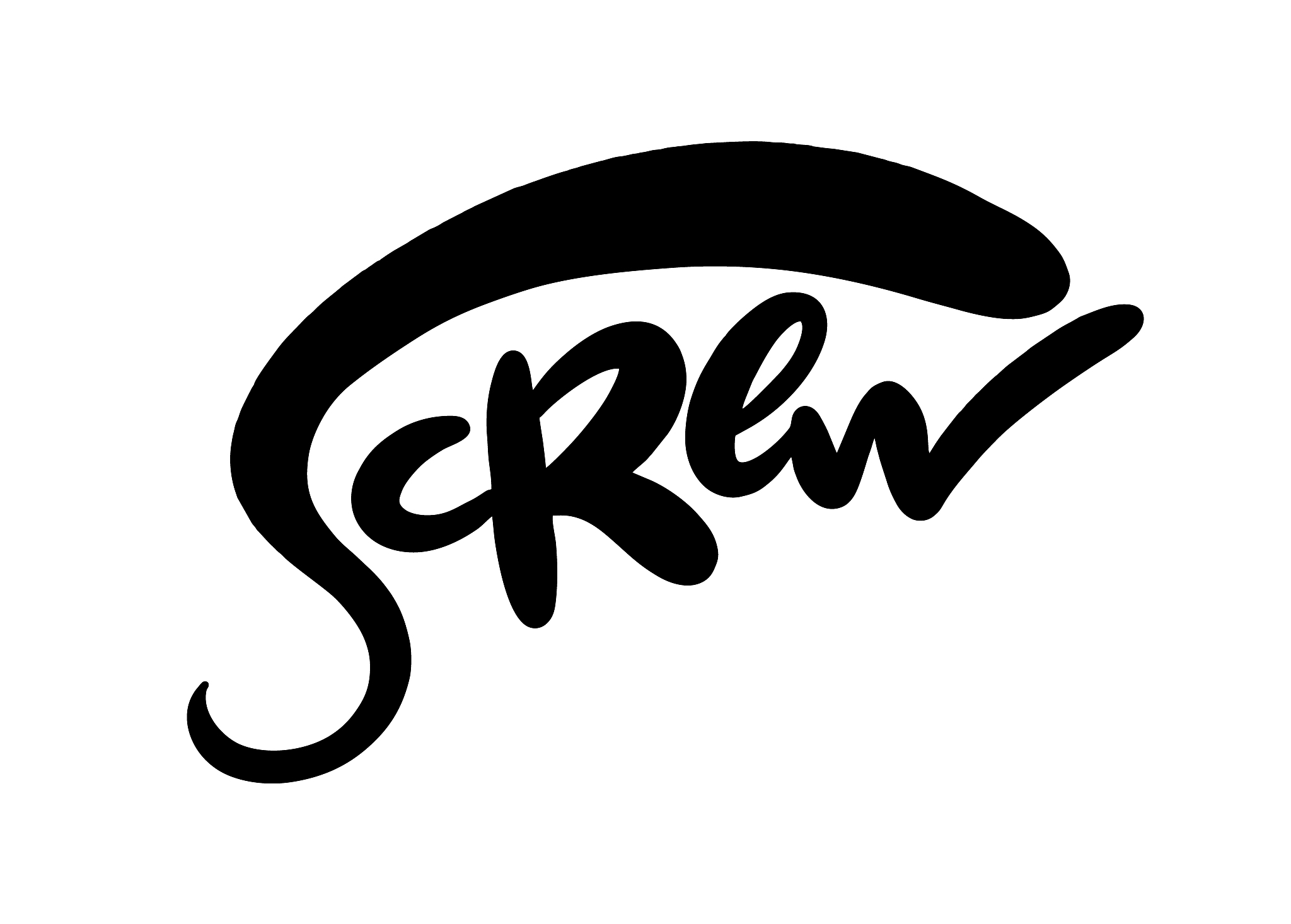 screw tag. hand drawn sketch sing. isolated on white background.