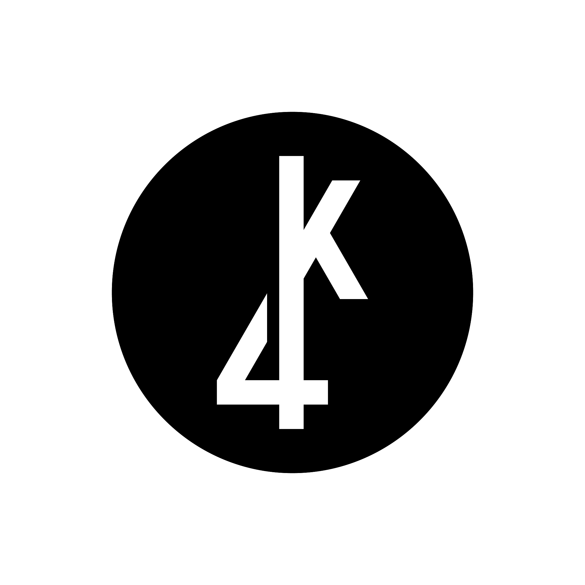 4<strong>k</strong>分辨率,高清格式,圆形,符号,英文字母k,计算机图标,四个物体,标志
