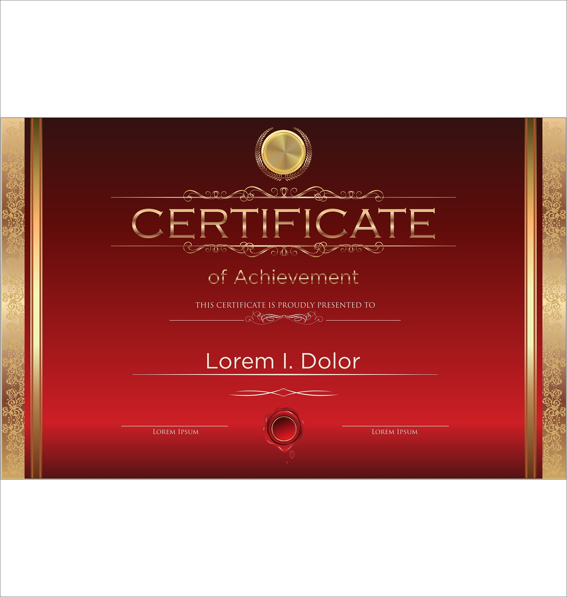 luxury certificate template