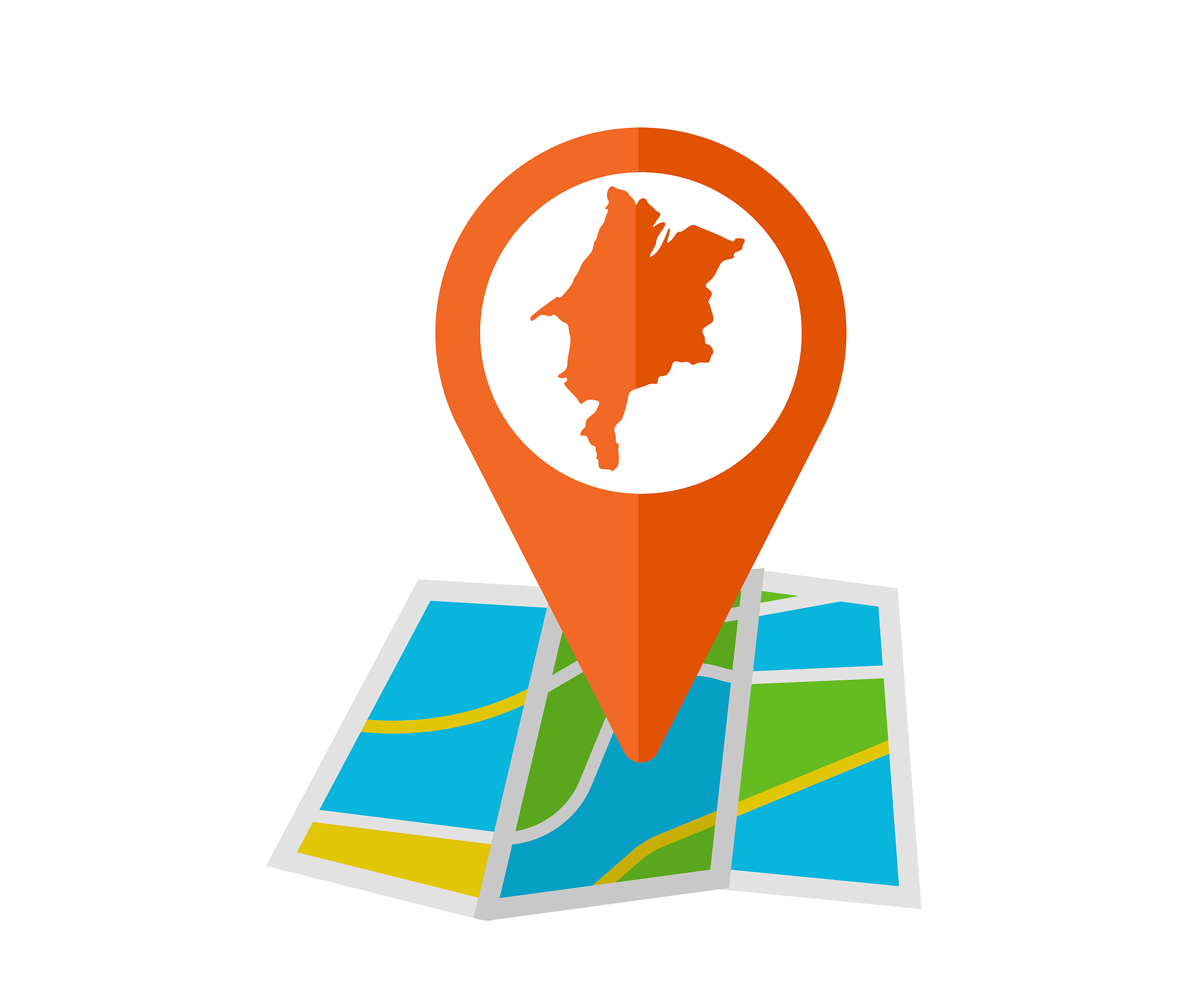 map icon of the brazilian state of maranho