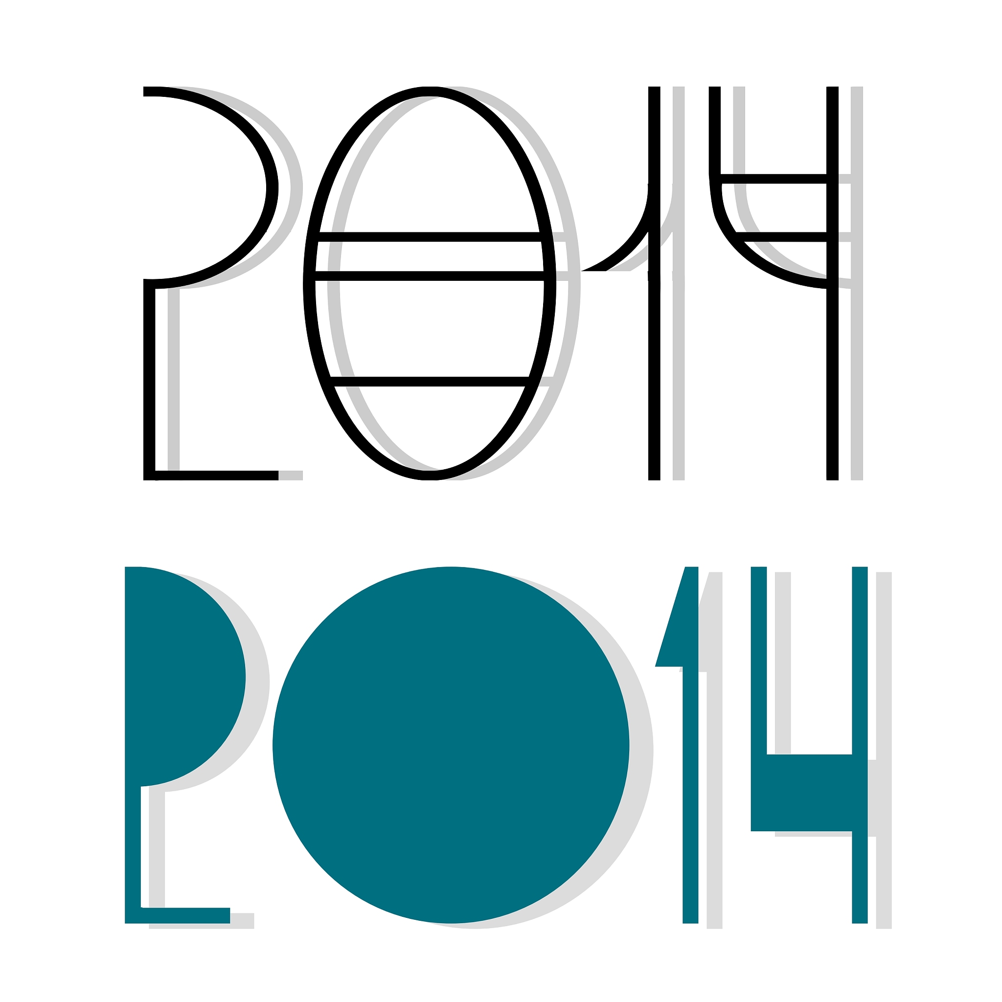 creative happy new year 2014 design