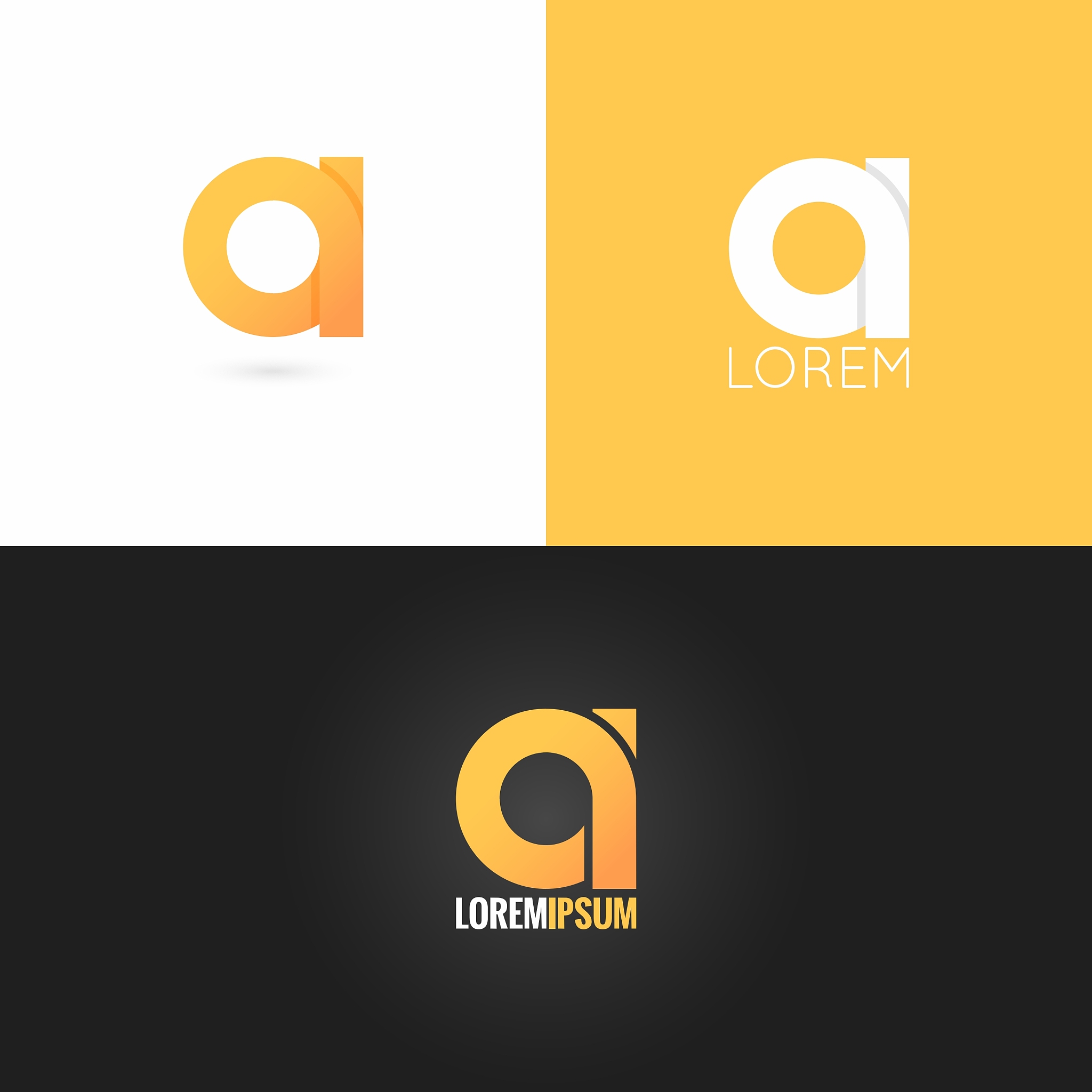 letter logo design icon set background