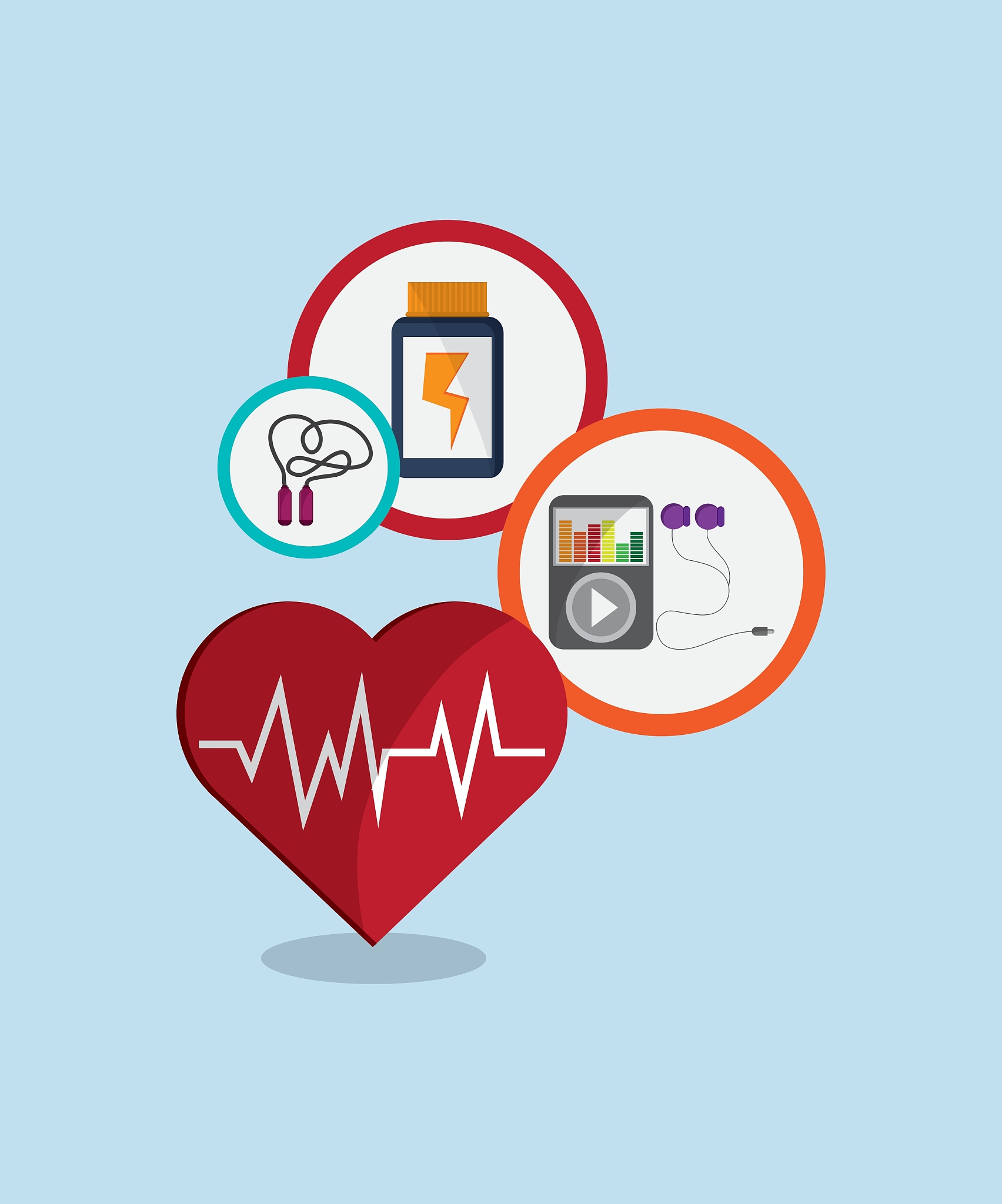 fitness lifestyle related icons image