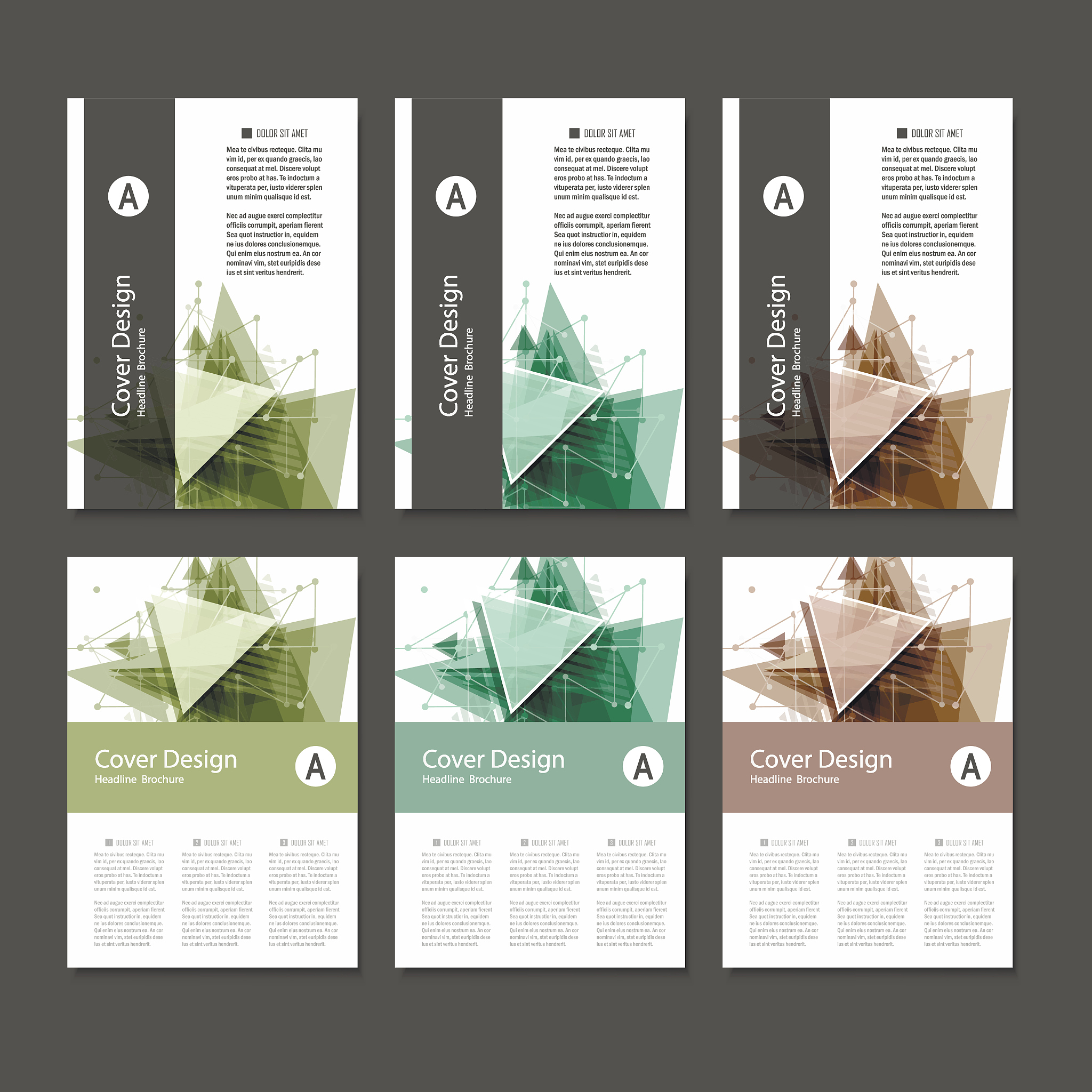 abstract triangle line. poster brochure flyer design layout vect
