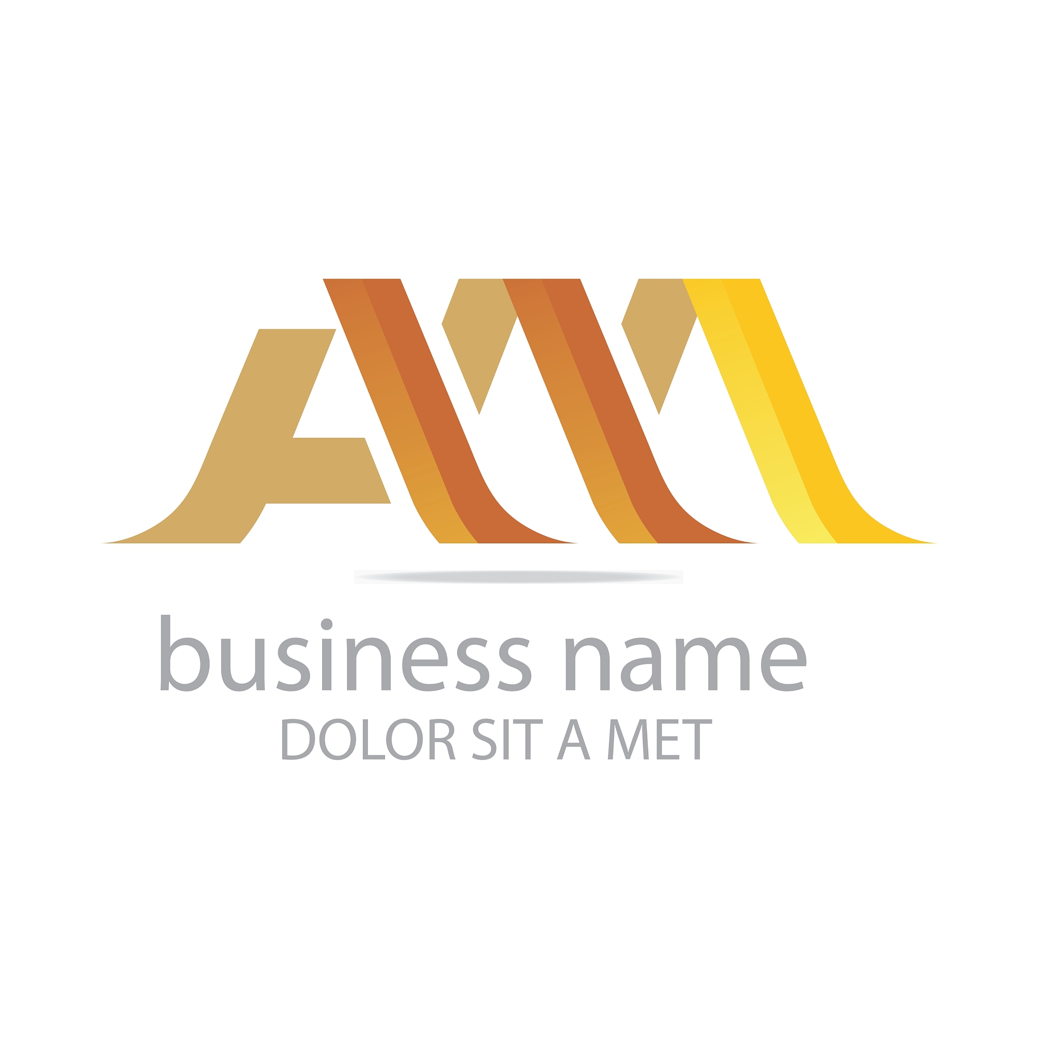 letter a combination m lettemark design