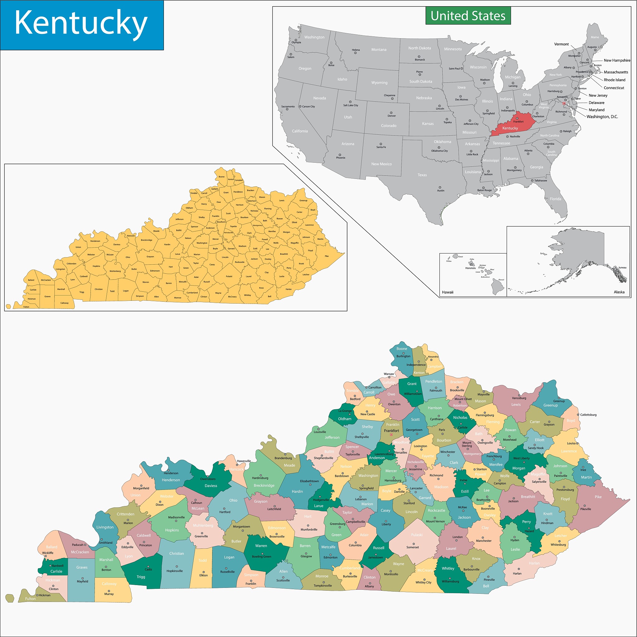kentucky map