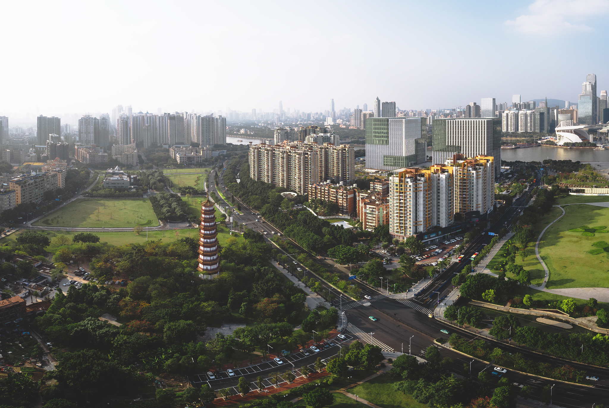 cityscape of guangzhou china