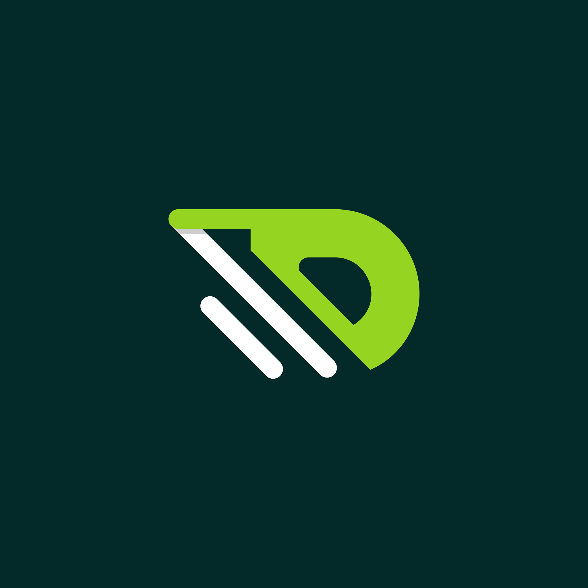 letter d outline minimalist creative modern logo
