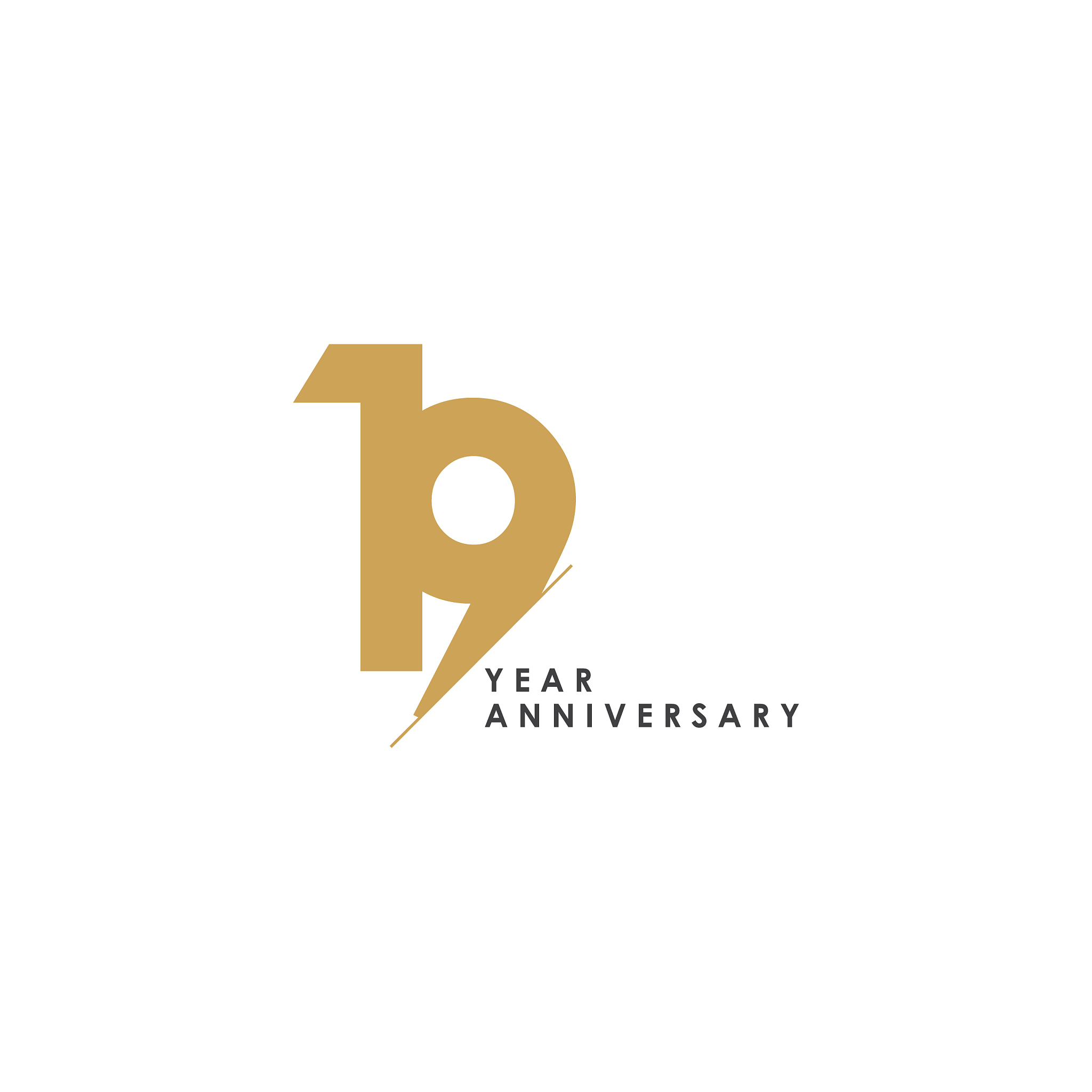 19 year anniversary template design
