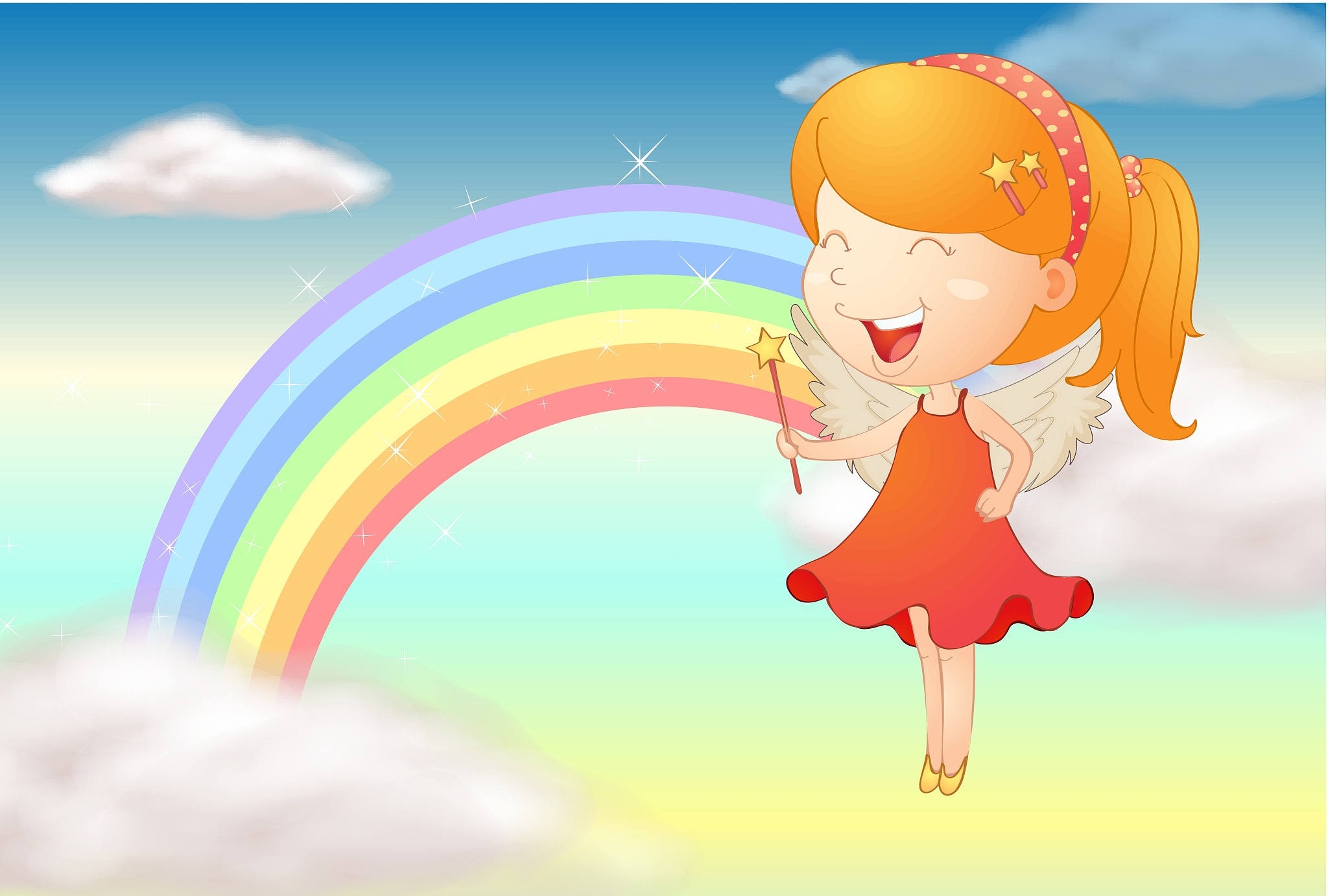 小学一年级彩虹仿写姐姐