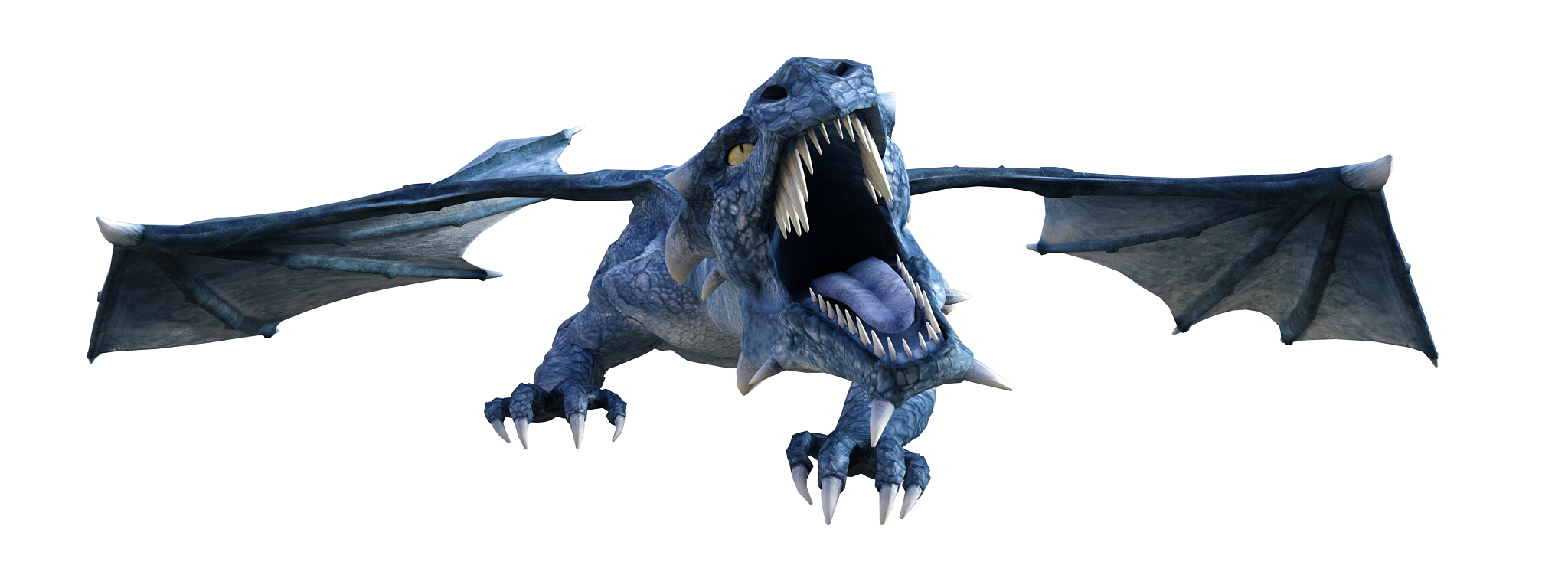 dragon isolated on white, 3d render.