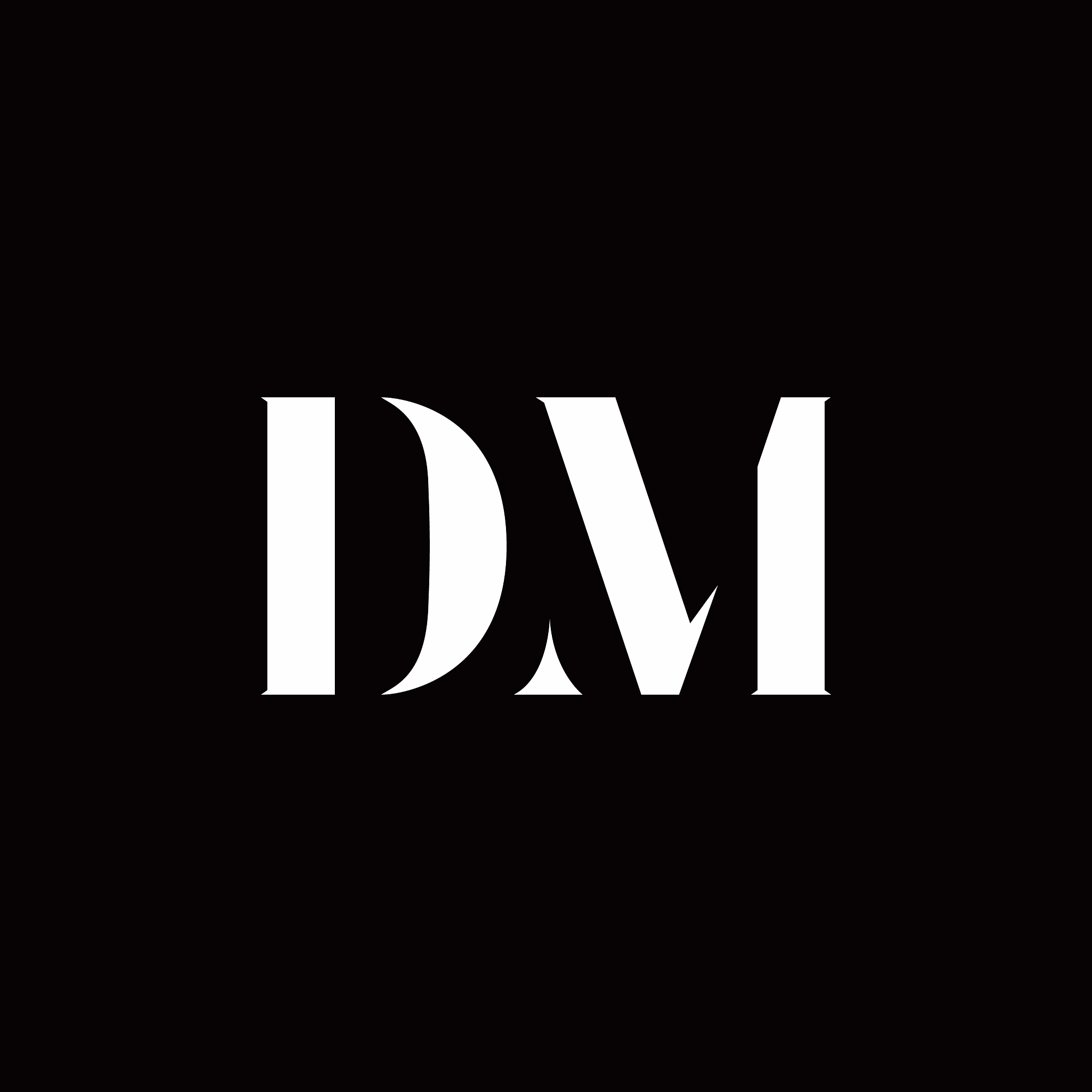 dm logo letter initial logo designs template