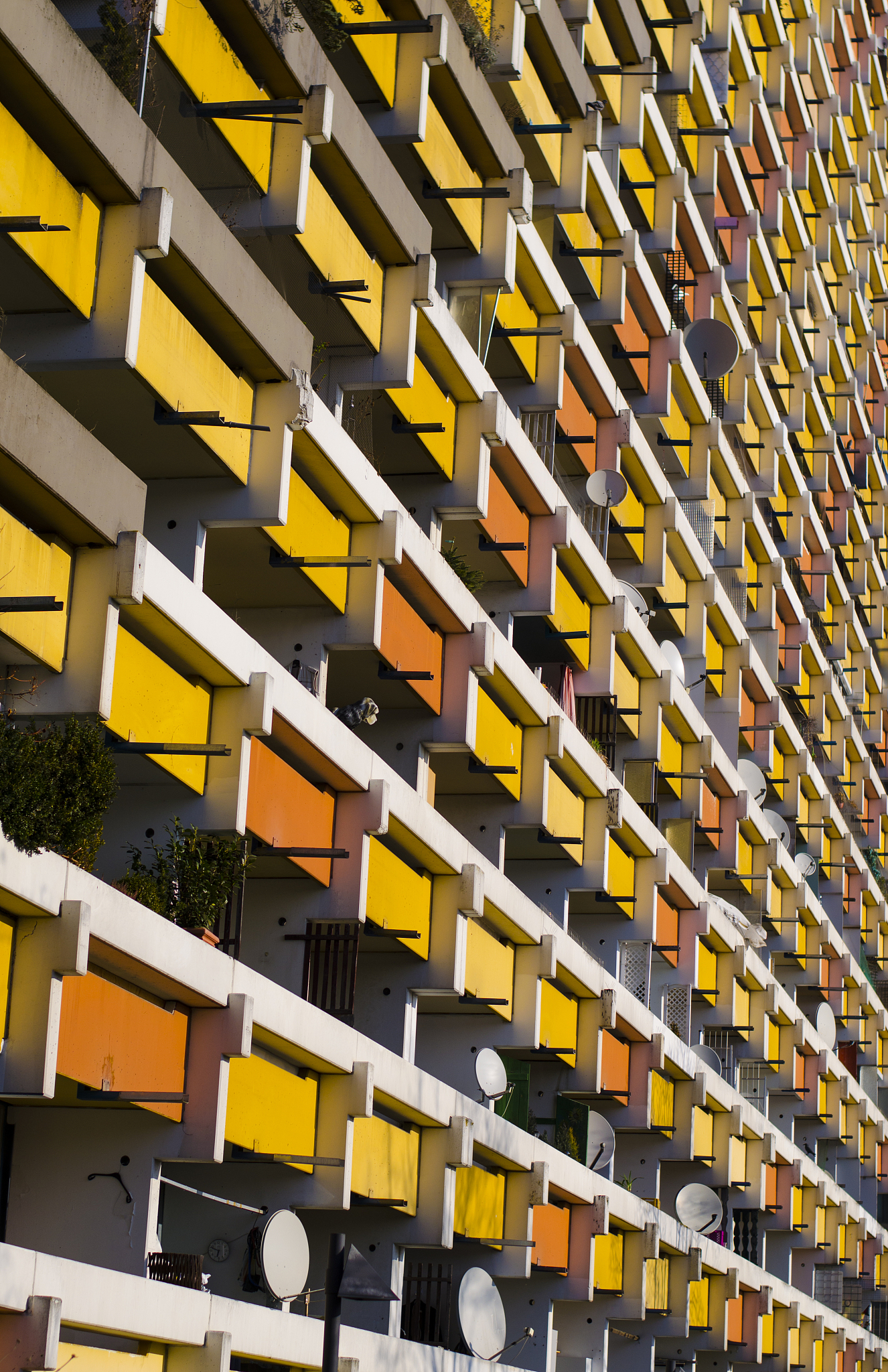 colourful apartment block