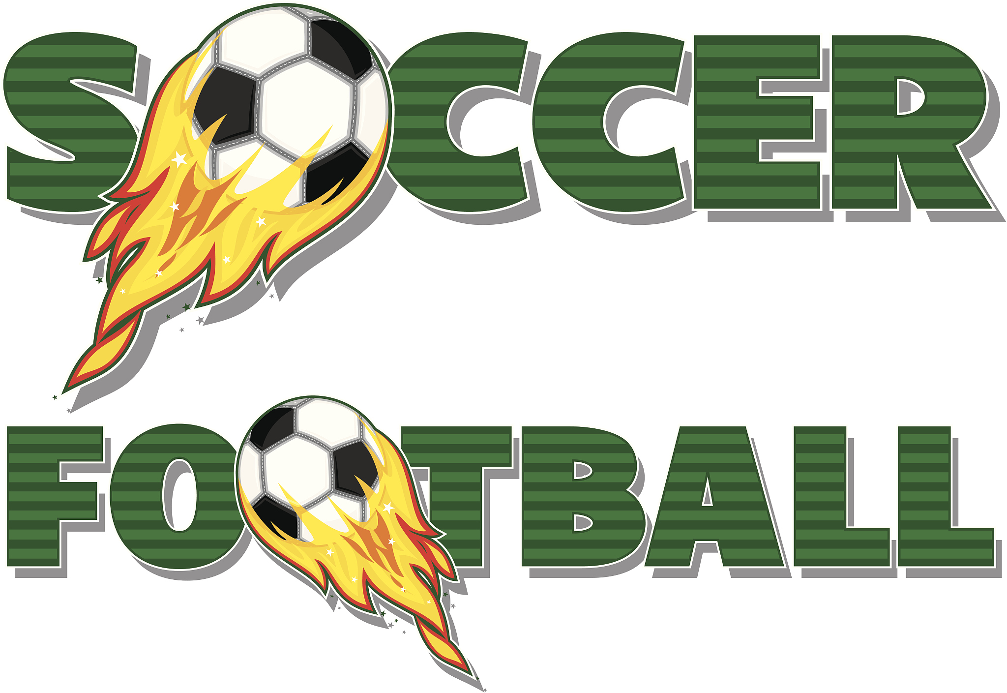 flaming soccer!
