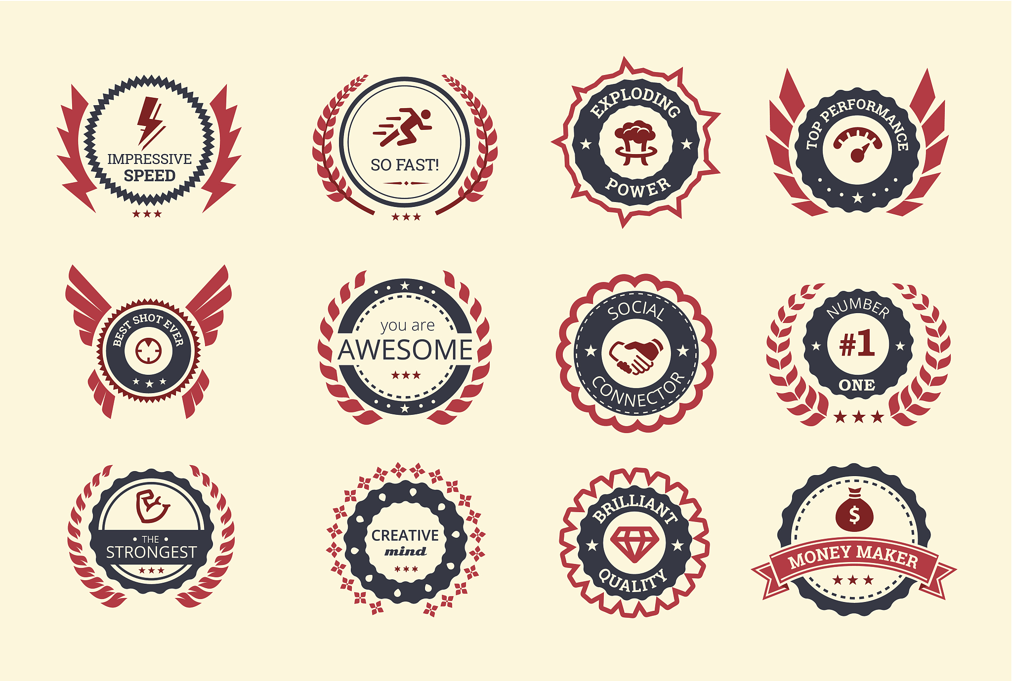 achievement badges
