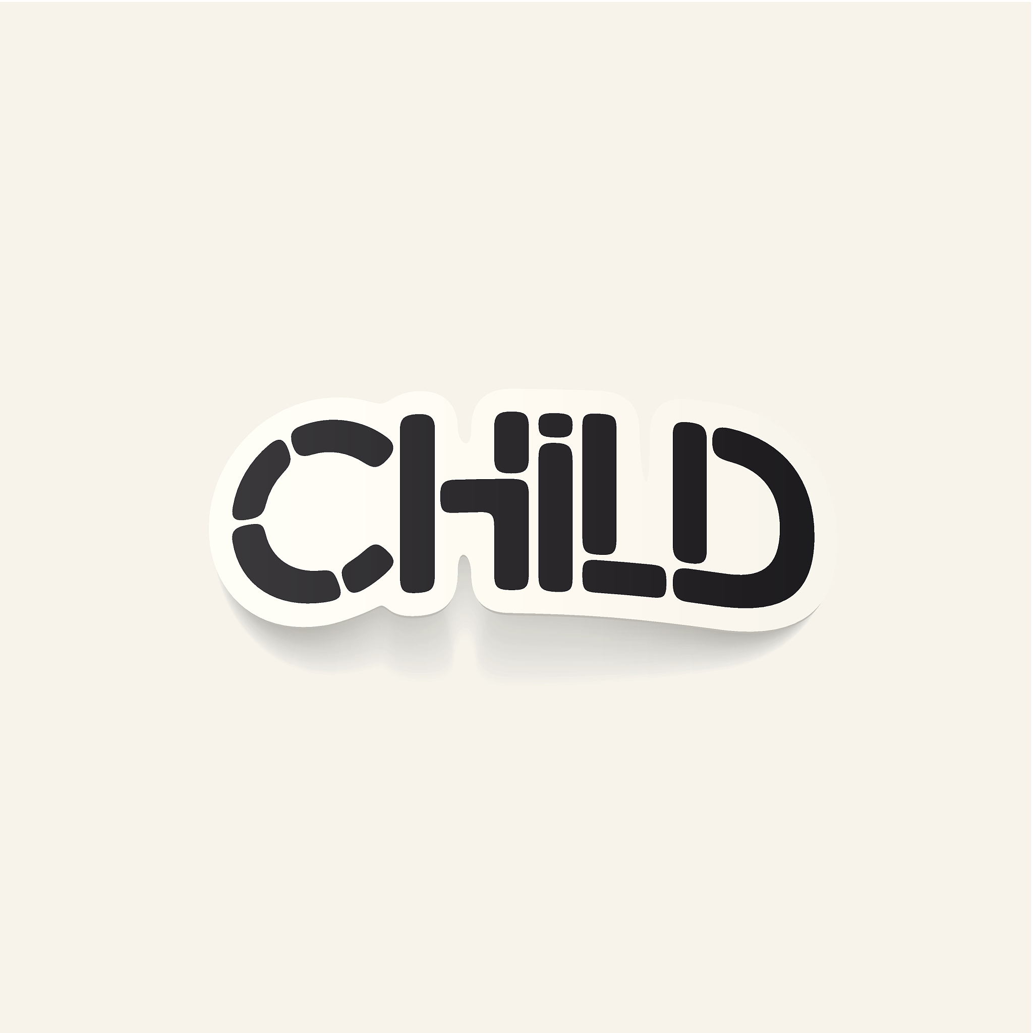 realistic design element: child