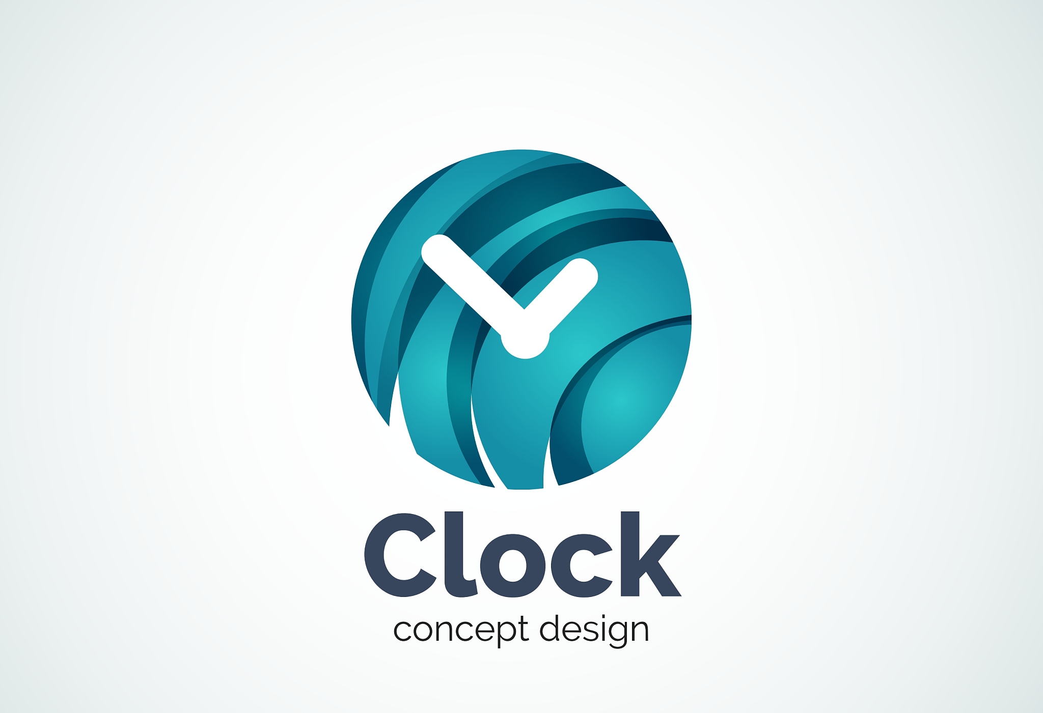 clock logo template time management business