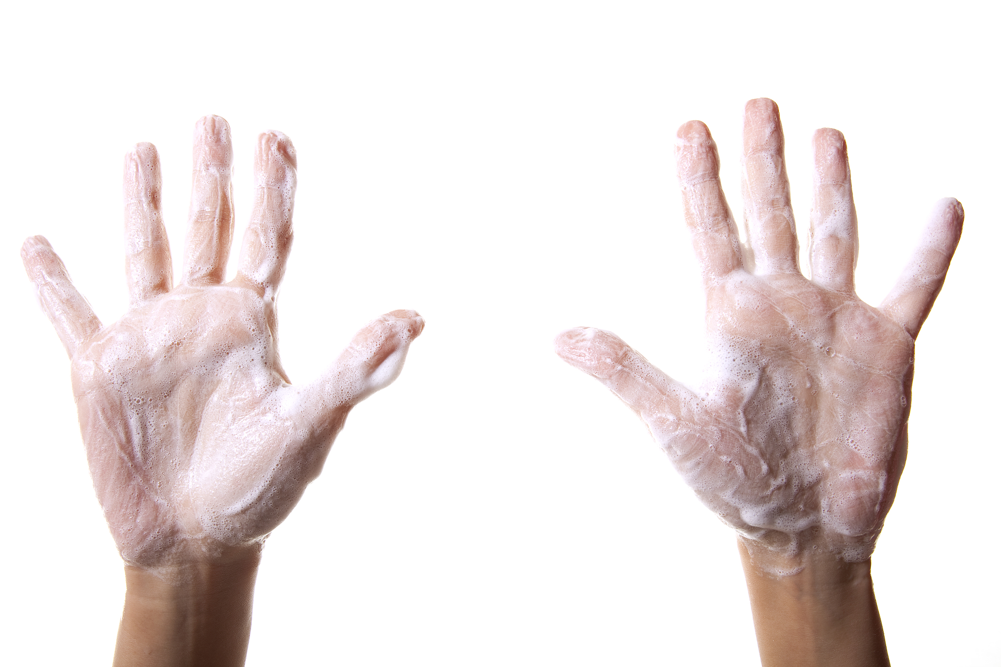 washing hands