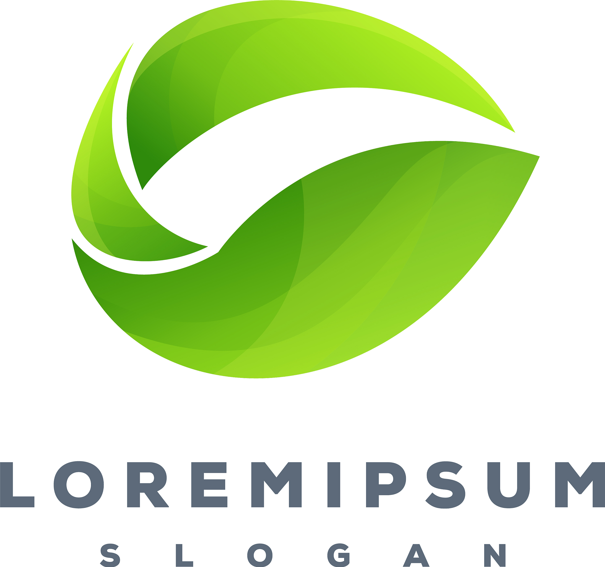 leaf and letter g logo design ready to use