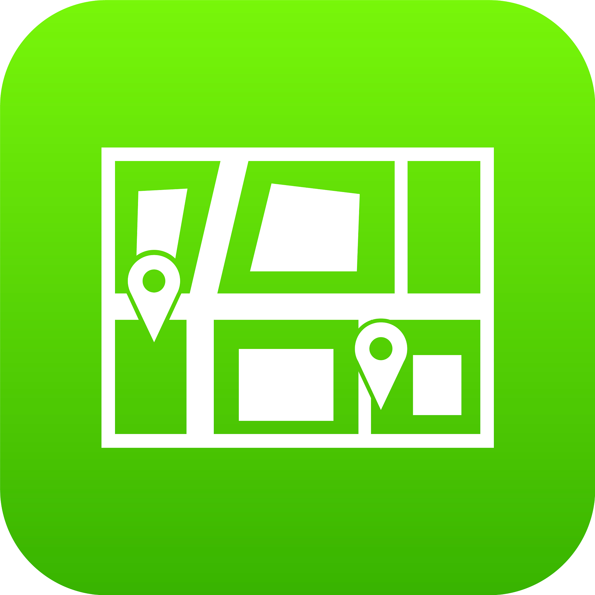 geo location of taxi icon digital green