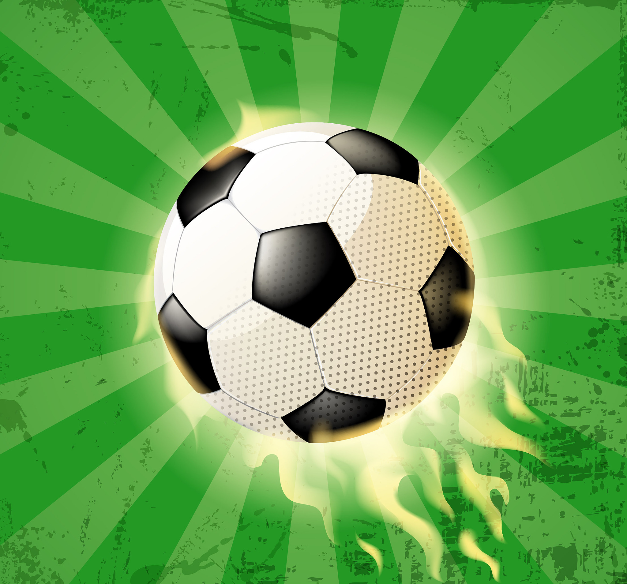 old soccer ball