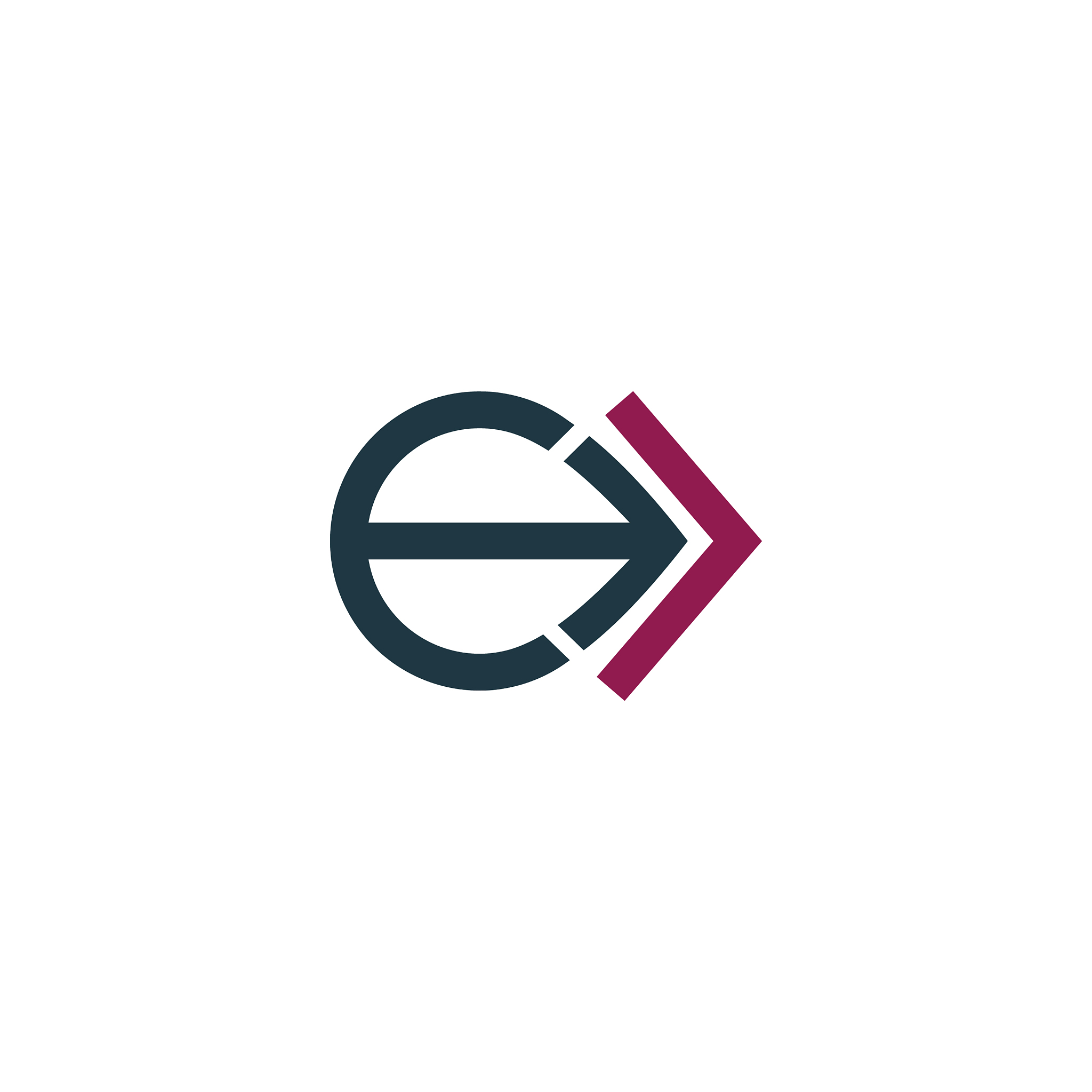 initial letter e logo concept design