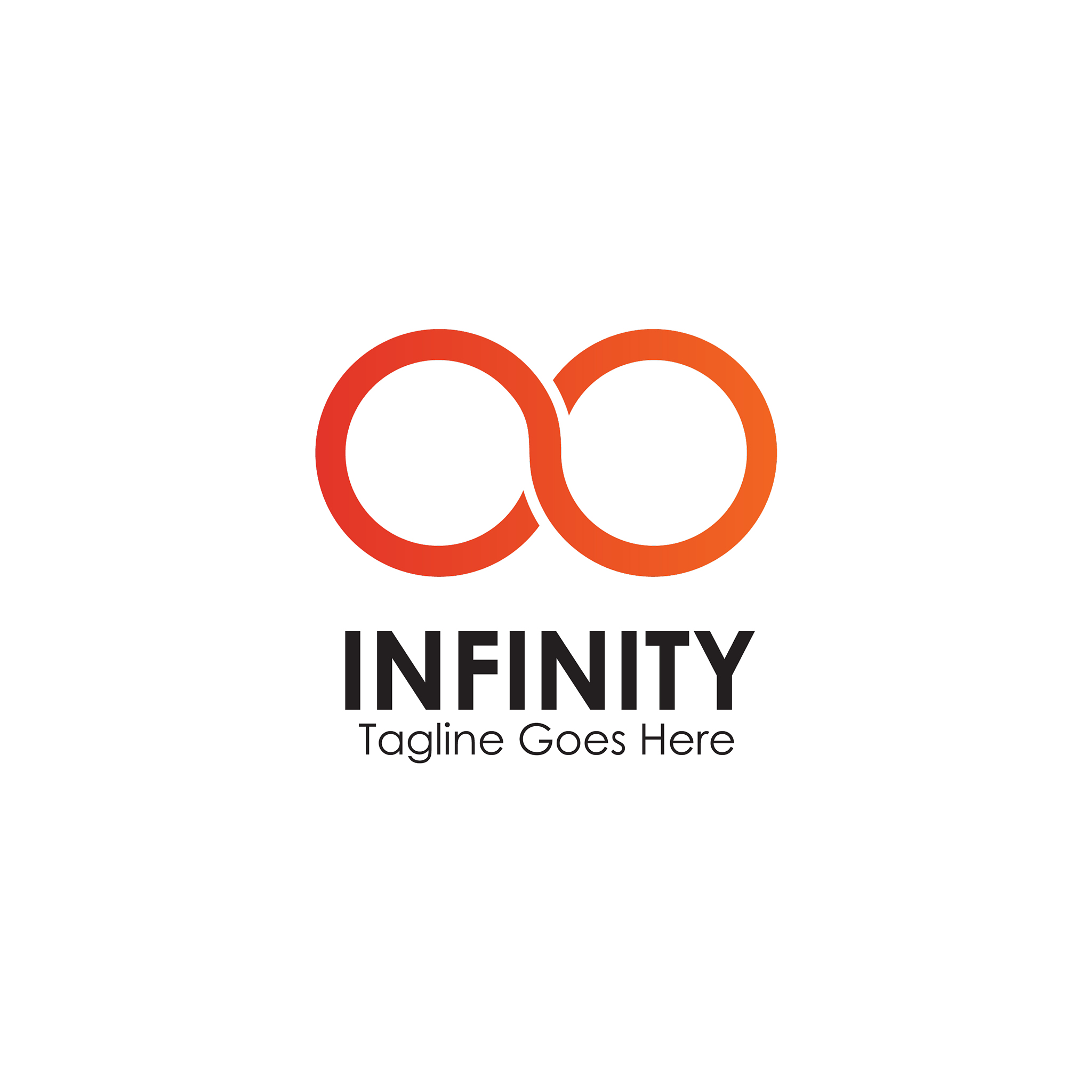 infinity icon logo design template