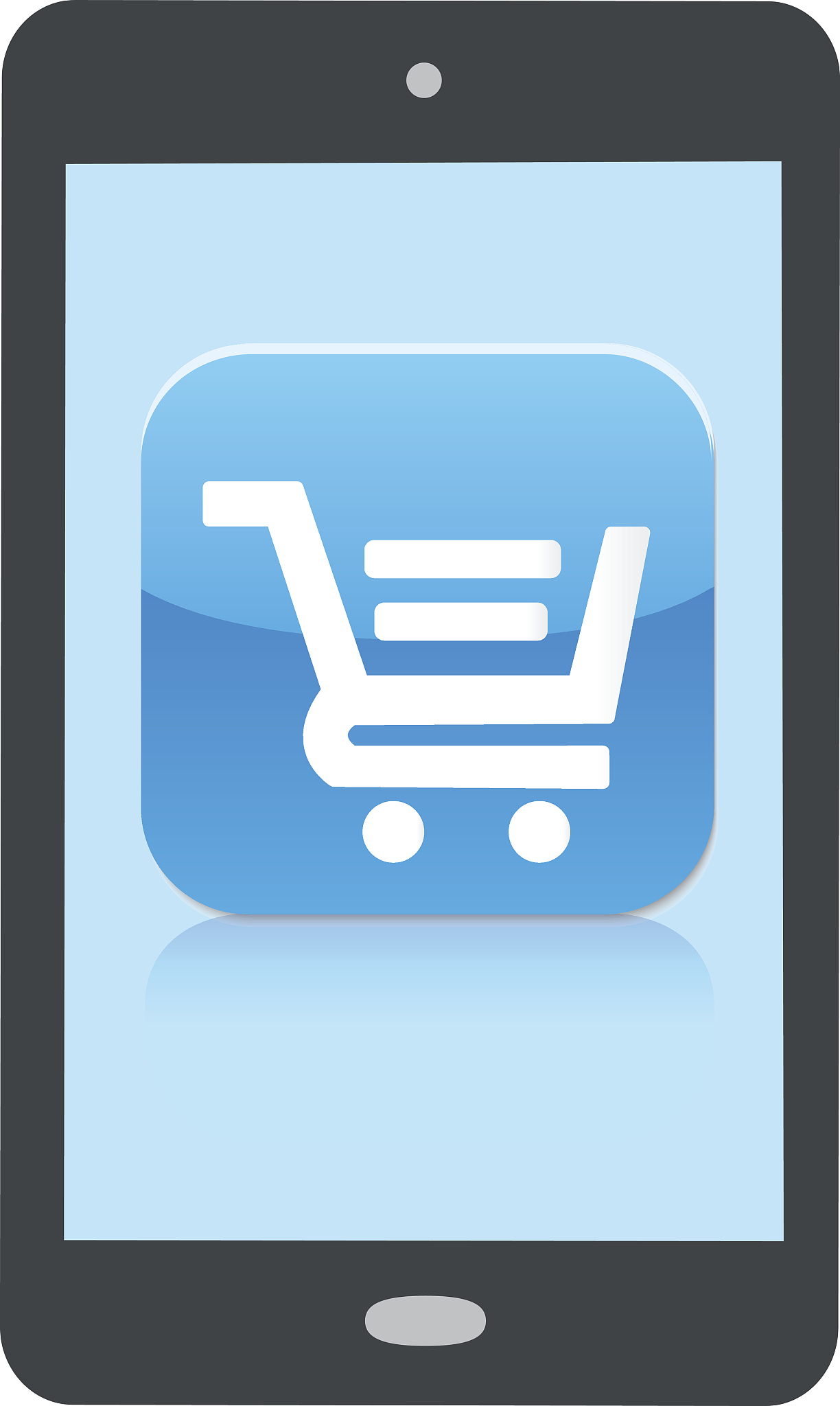 shopping app on mobile phone